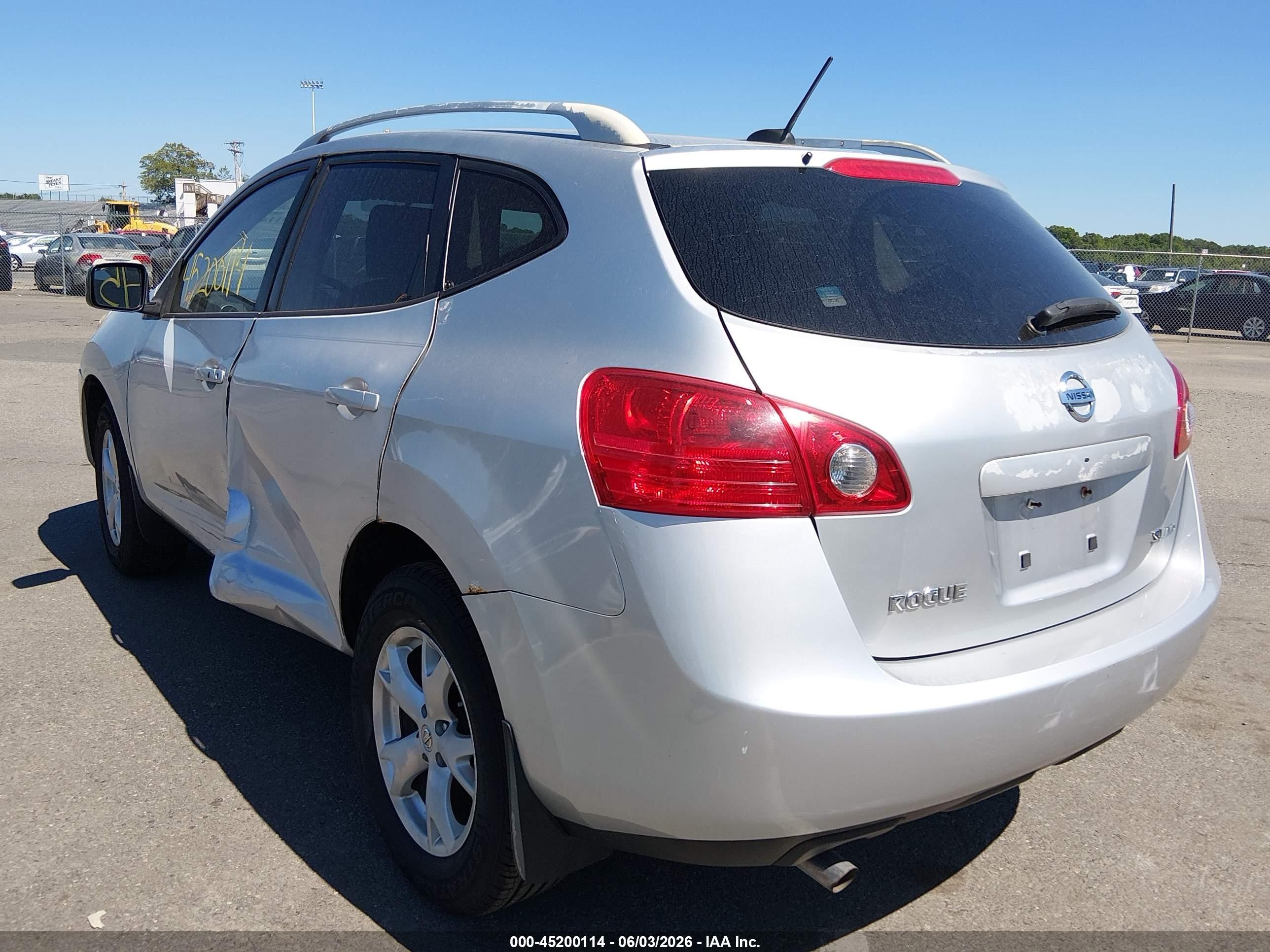 2008 Nissan Rogue Sl Silver vin: JN8AS58V08W106392