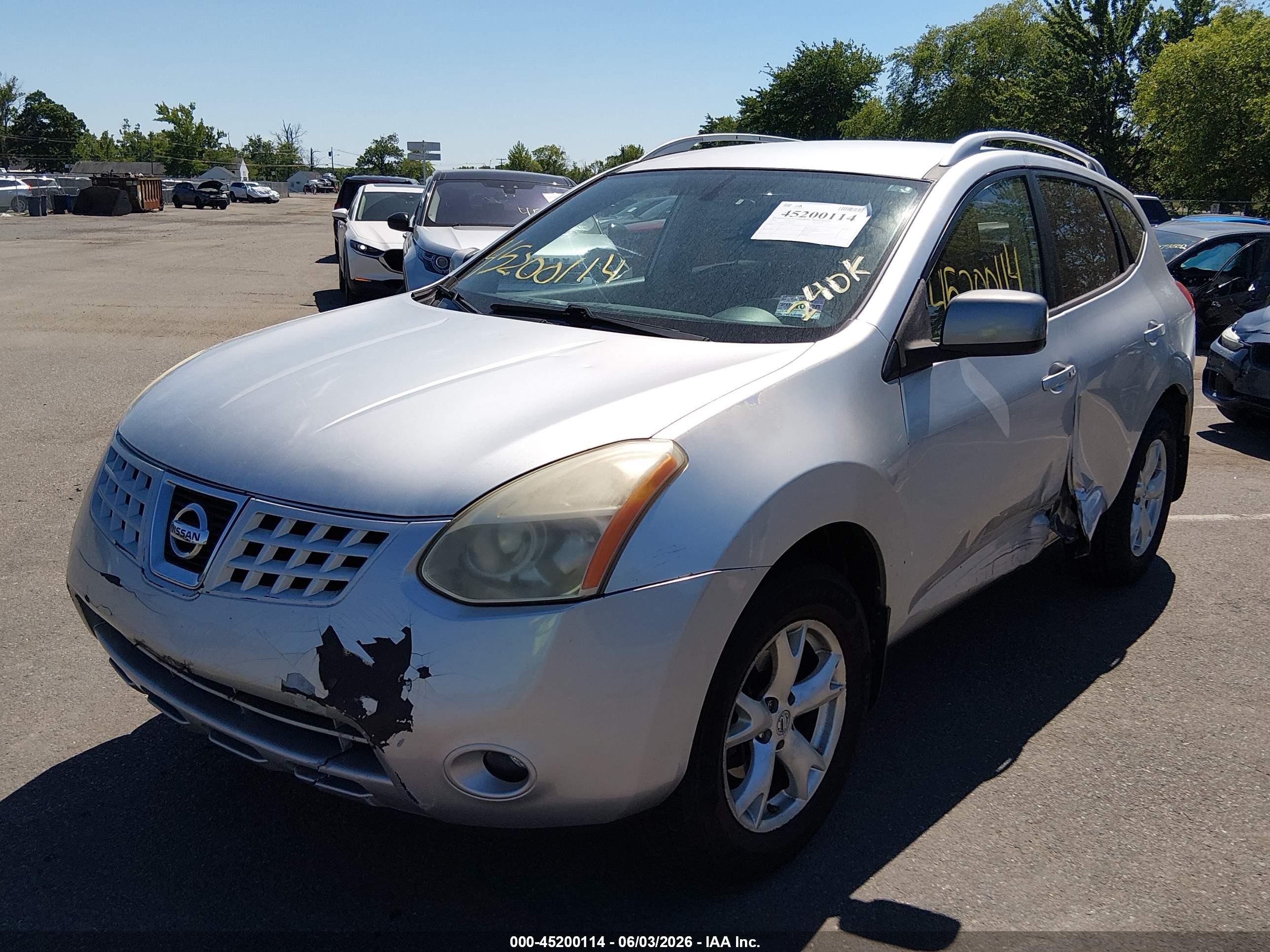 2008 Nissan Rogue Sl Silver vin: JN8AS58V08W106392