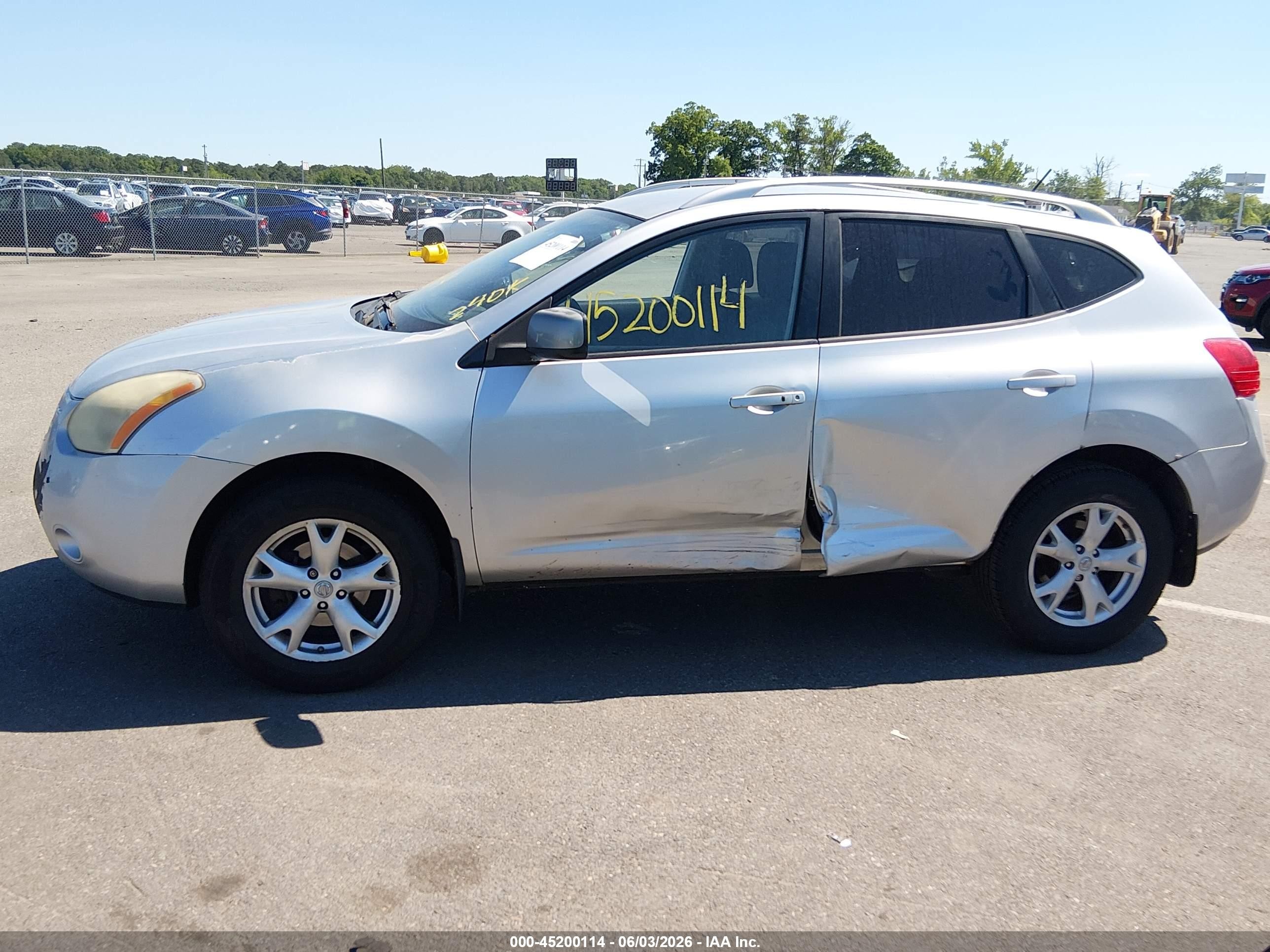 2008 Nissan Rogue Sl Silver vin: JN8AS58V08W106392