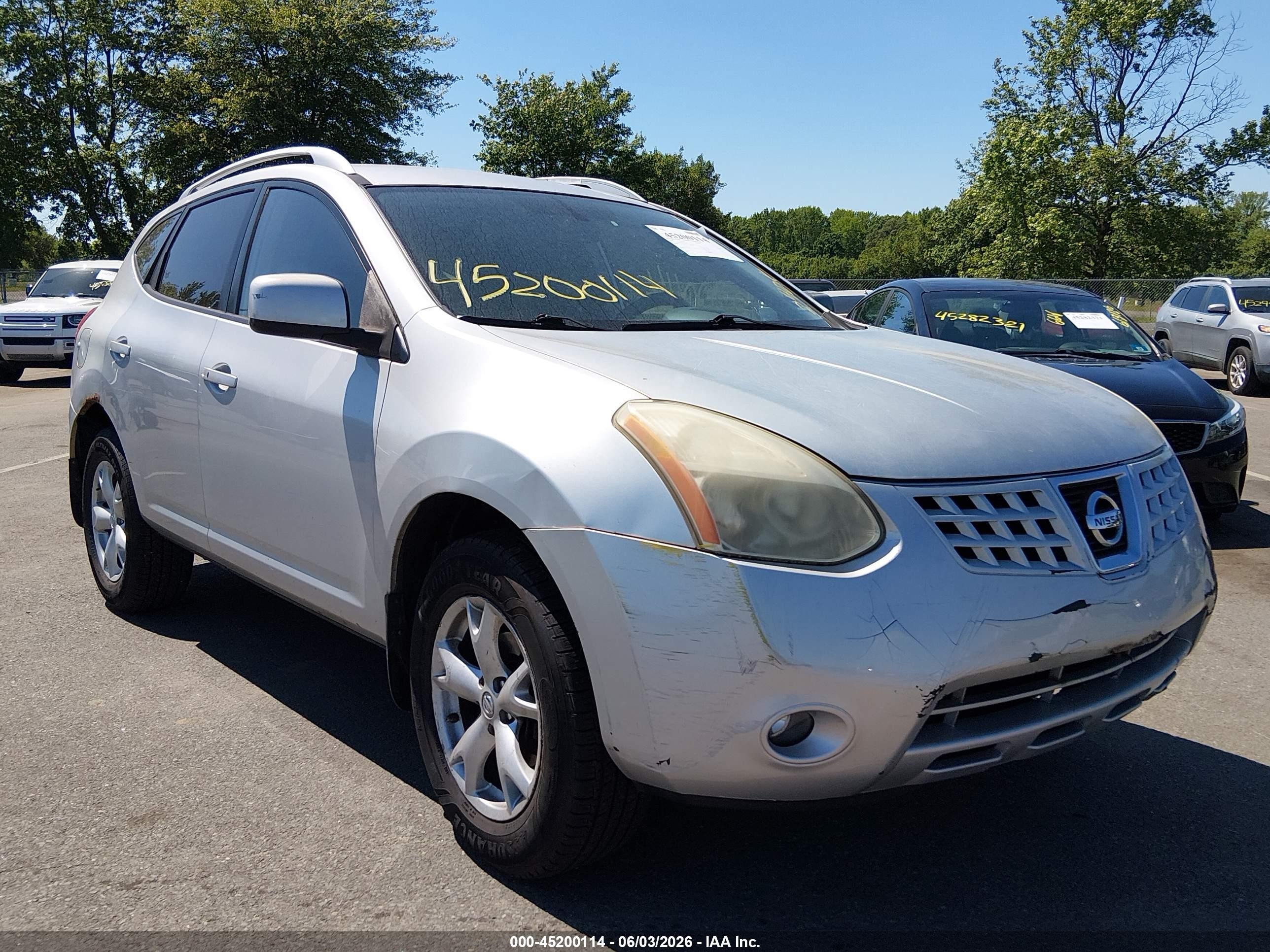 2008 Nissan Rogue Sl Silver vin: JN8AS58V08W106392
