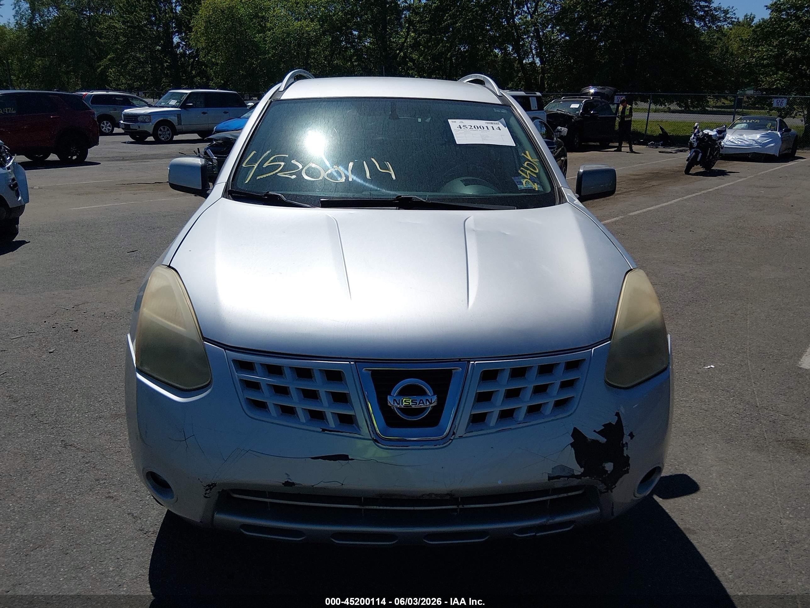 2008 Nissan Rogue Sl Silver vin: JN8AS58V08W106392