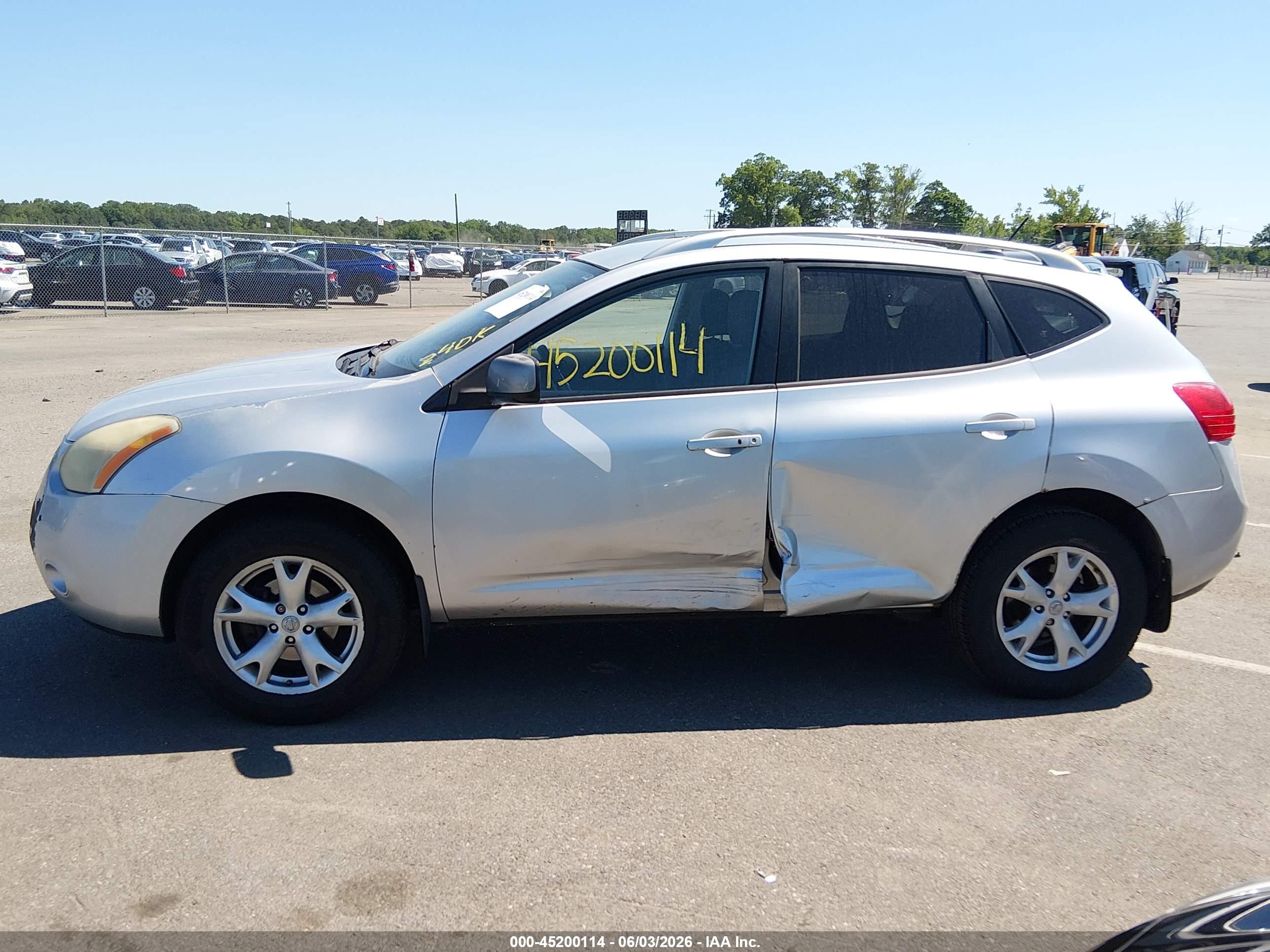2008 Nissan Rogue Sl Silver vin: JN8AS58V08W106392