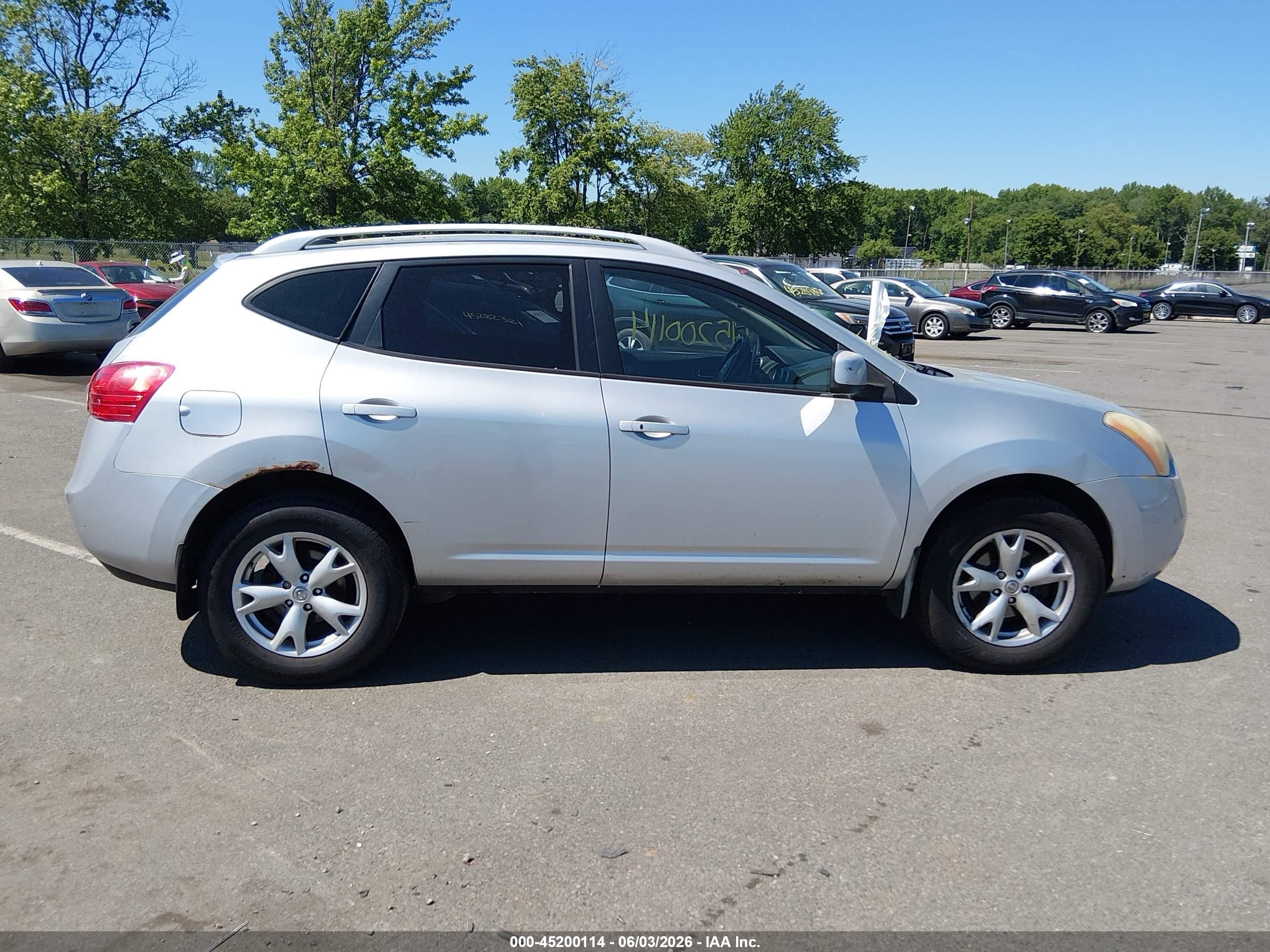 2008 Nissan Rogue Sl Silver vin: JN8AS58V08W106392