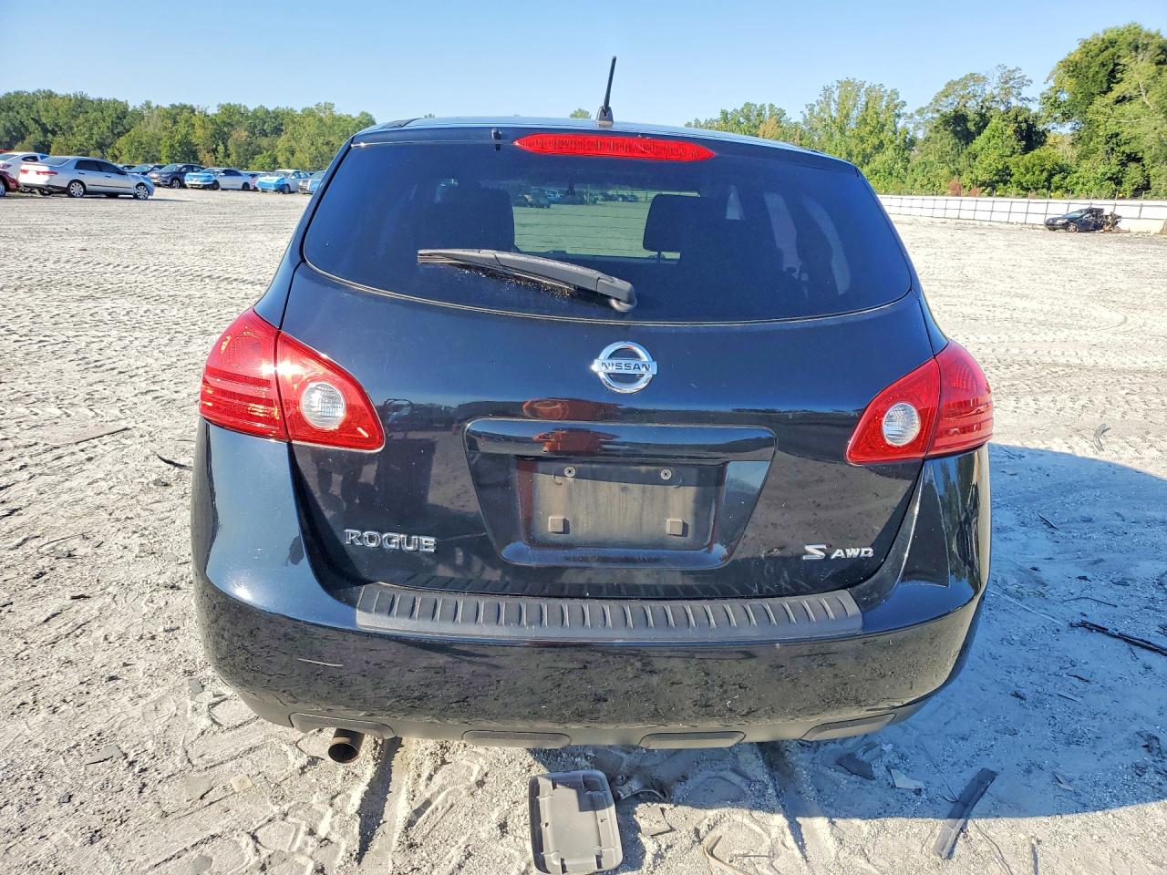 2008 Nissan Rogue S Black vin: JN8AS58V08W119188