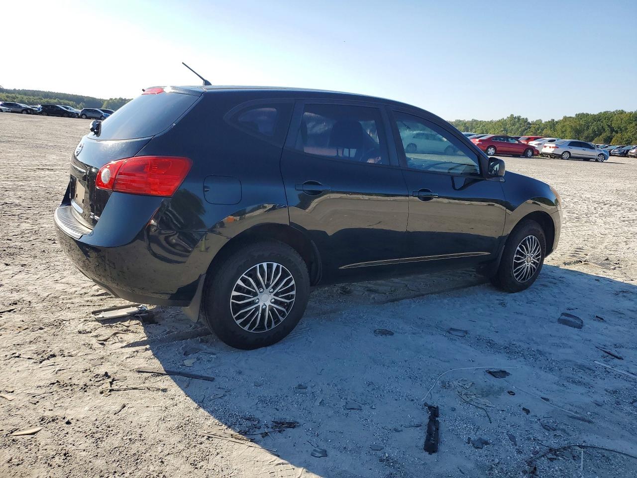 2008 Nissan Rogue S Black vin: JN8AS58V08W119188