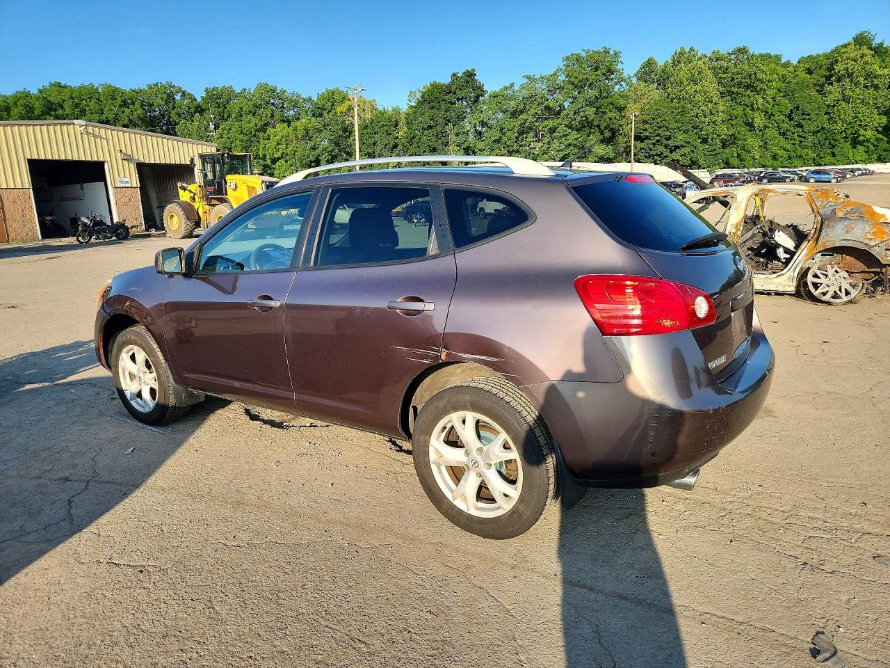 2008 Nissan Rogue S Brown vin: JN8AS58V08W120910