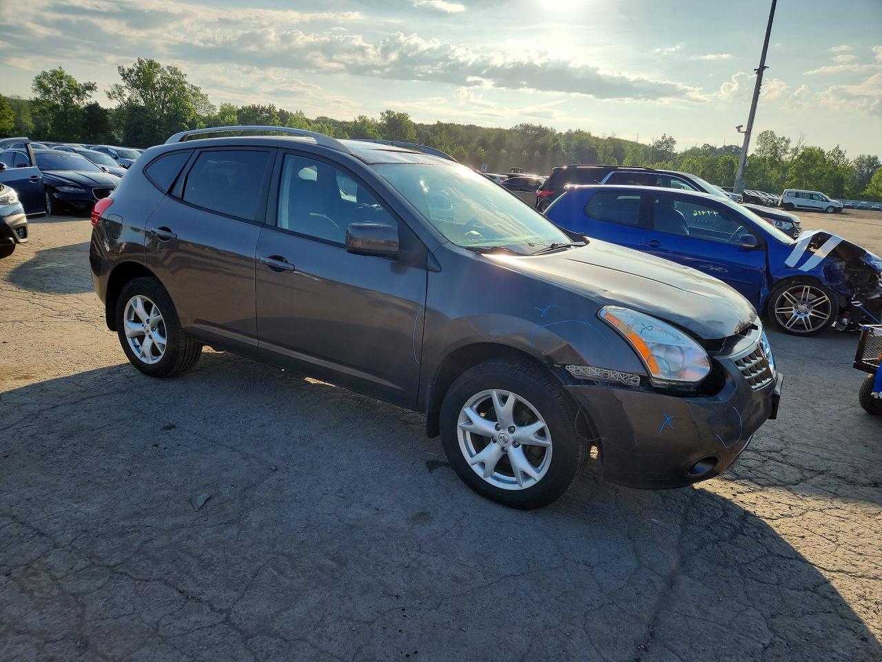 2008 Nissan Rogue S Brown vin: JN8AS58V08W120910