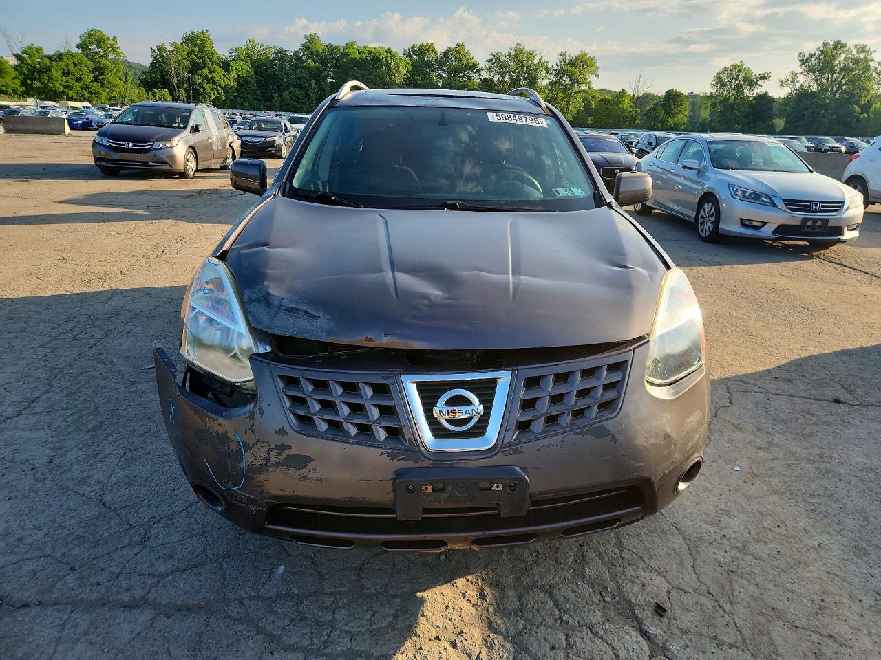2008 Nissan Rogue S Brown vin: JN8AS58V08W120910