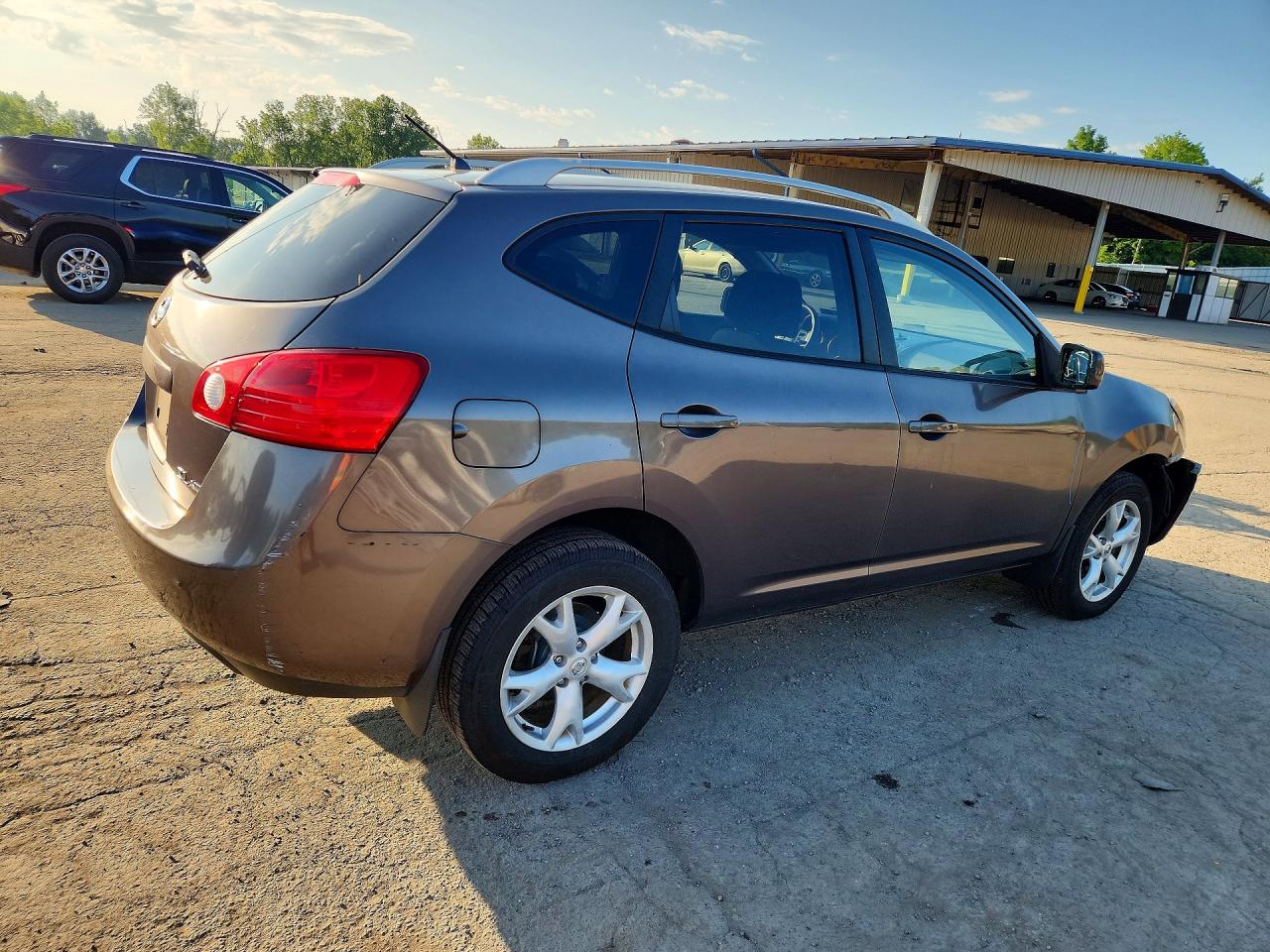 2008 Nissan Rogue S Brown vin: JN8AS58V08W120910