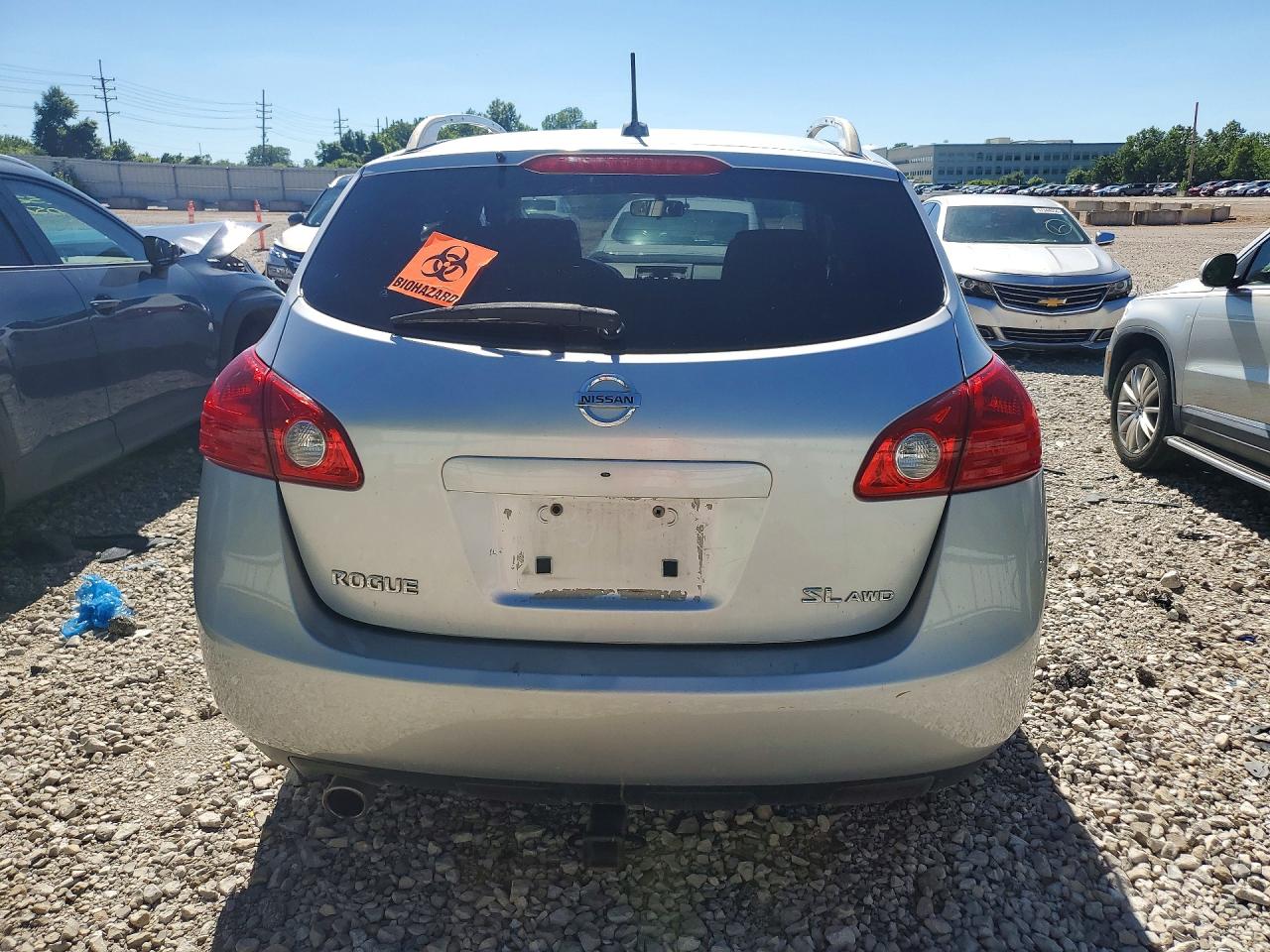 2008 Nissan Rogue Silver vin: JN8AS58V08W122785