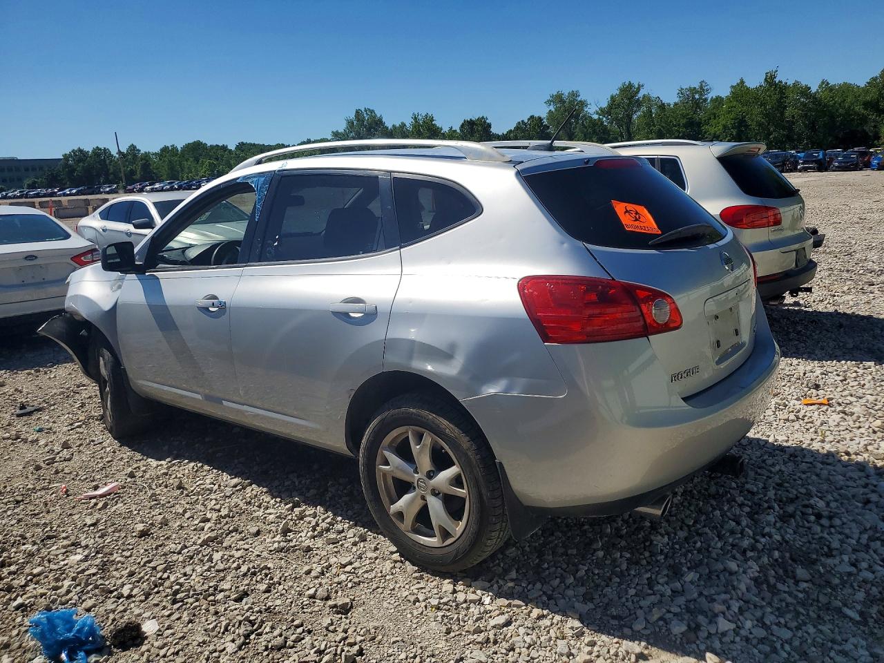 2008 Nissan Rogue Silver vin: JN8AS58V08W122785