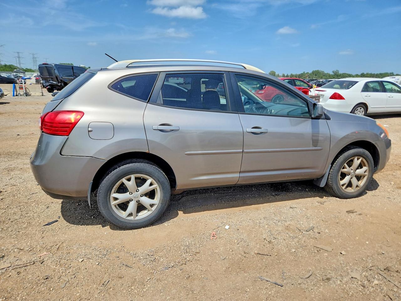 2008 Nissan Rogue S Gray vin: JN8AS58V08W125055