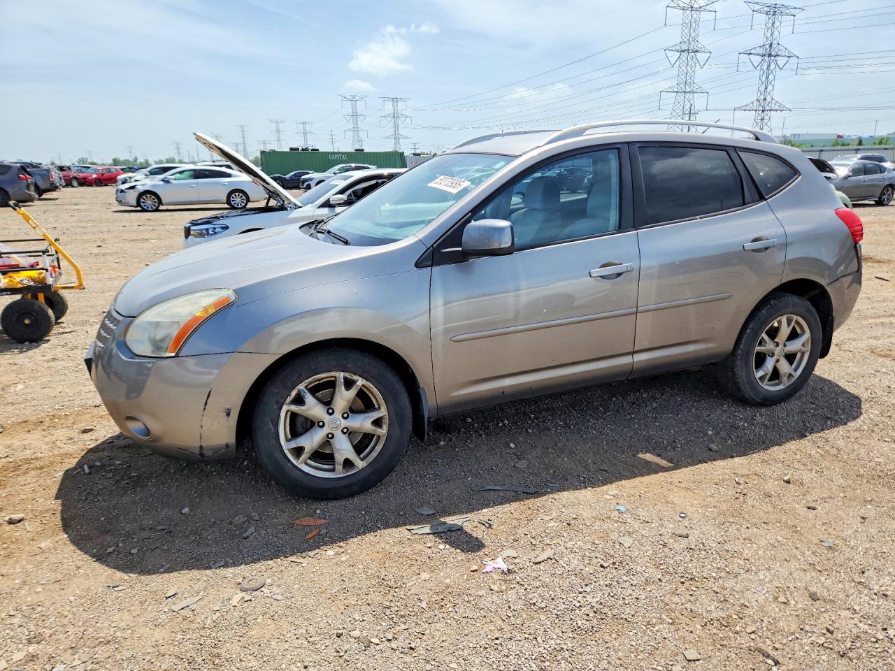 2008 Nissan Rogue S Gray vin: JN8AS58V08W125055