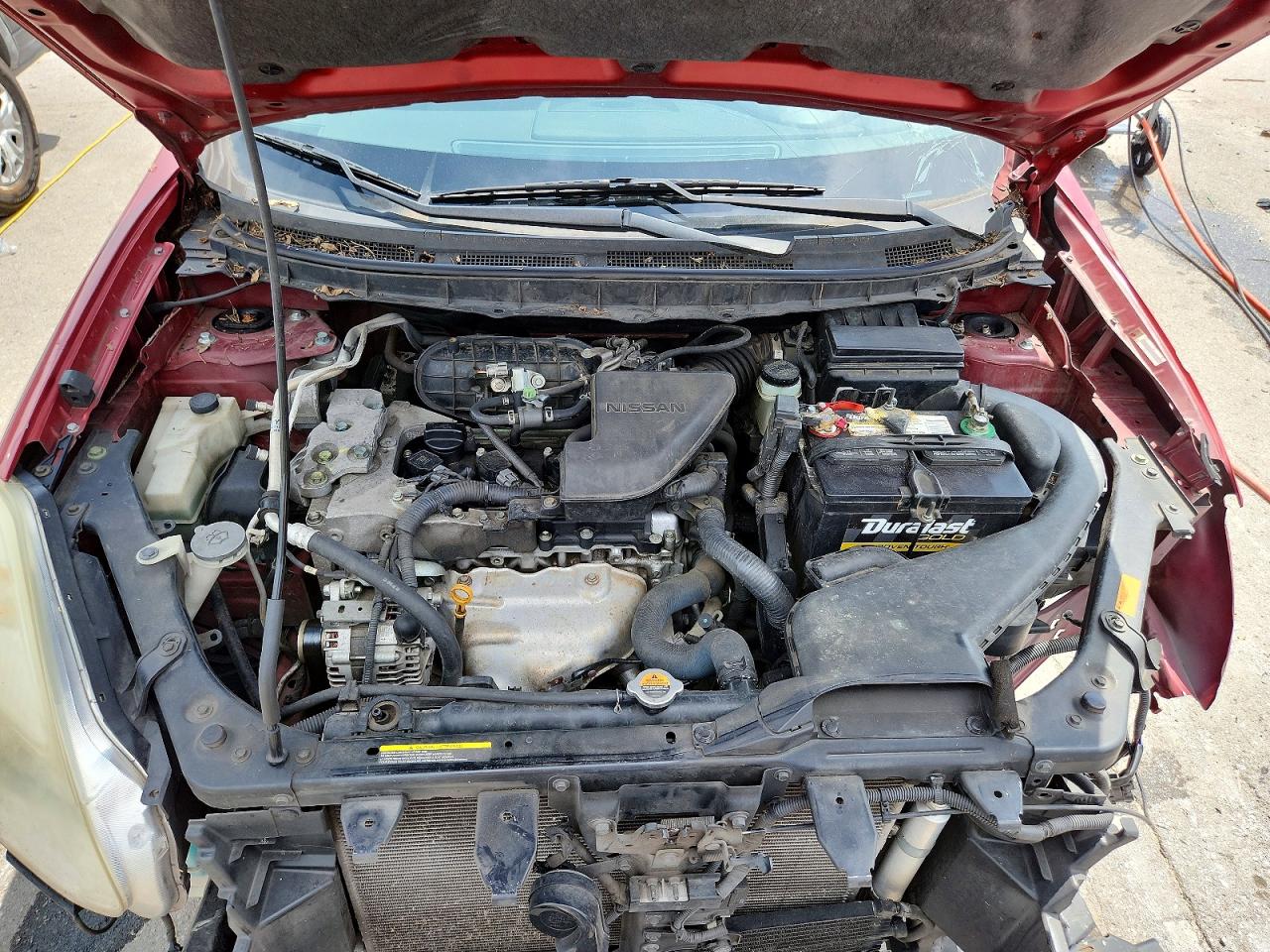 2008 Nissan Rogue S Red vin: JN8AS58V08W126769