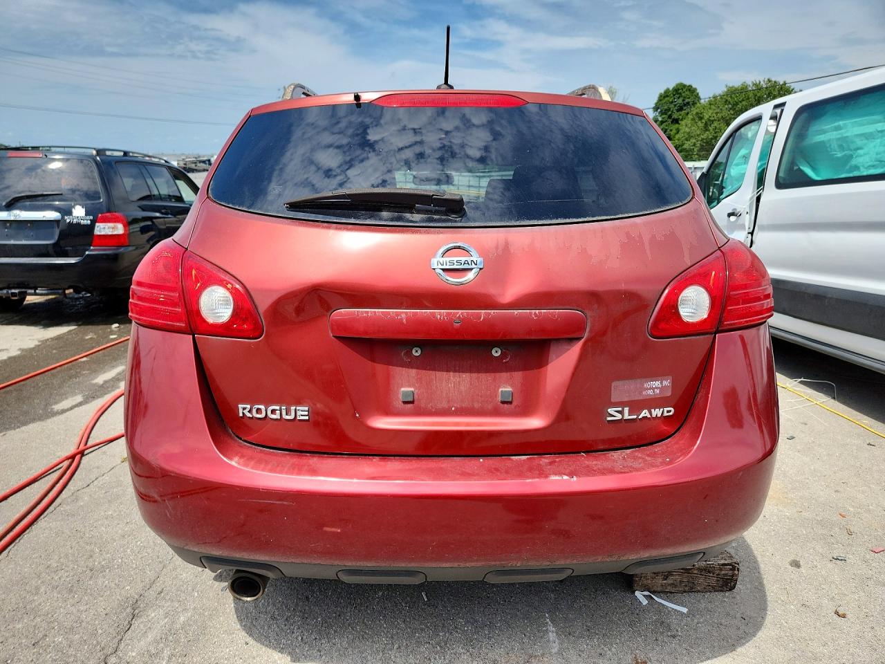 2008 Nissan Rogue S Red vin: JN8AS58V08W126769