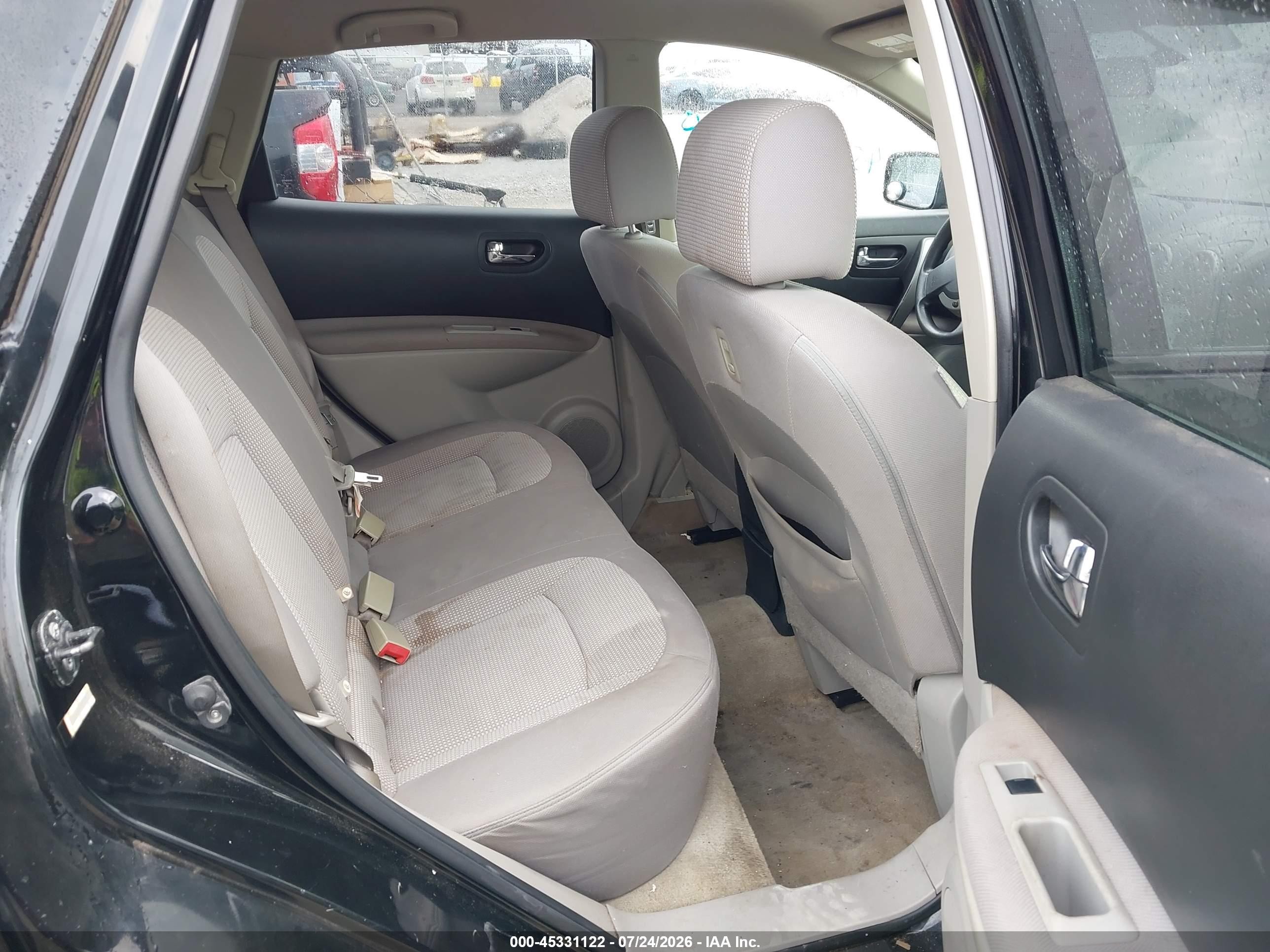 2008 Nissan Rogue Sl Black vin: JN8AS58V08W129512