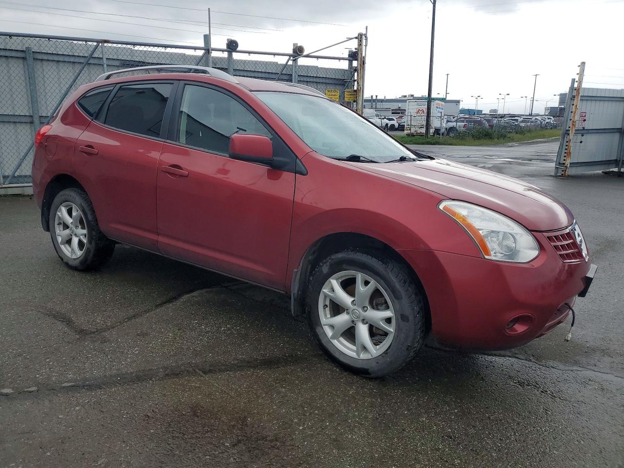 2008 Nissan Rogue S Red vin: JN8AS58V08W130420