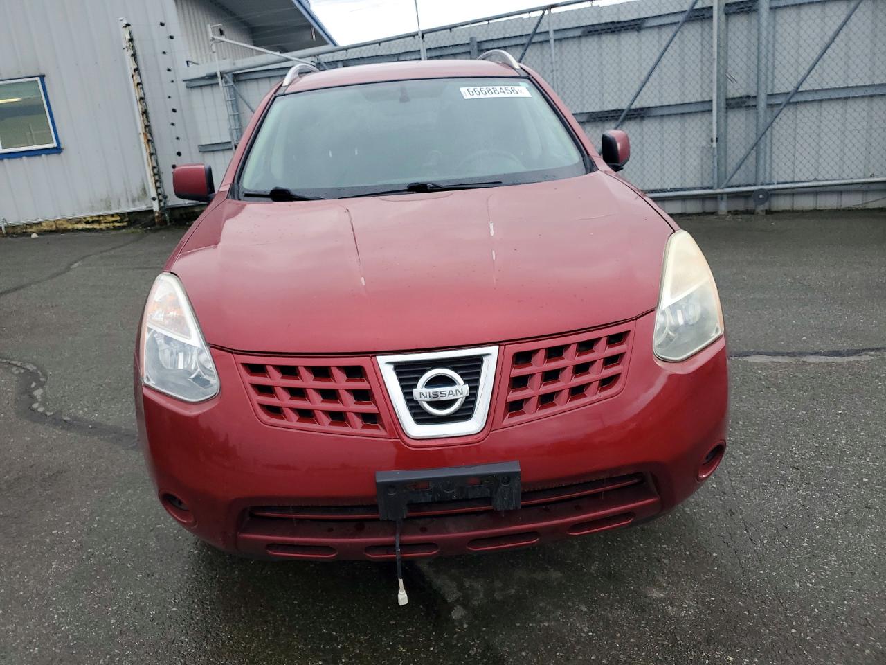 2008 Nissan Rogue S Red vin: JN8AS58V08W130420