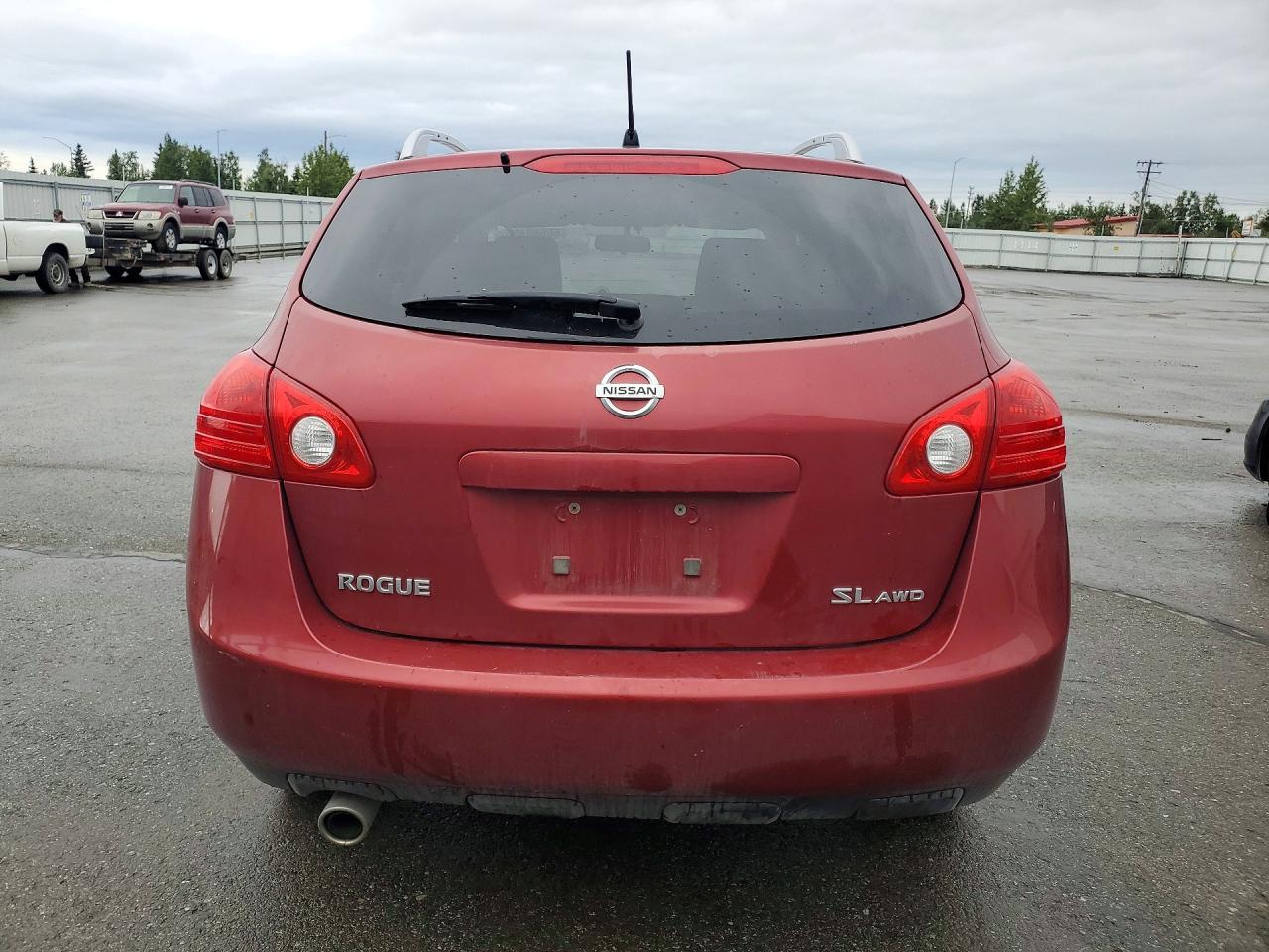 2008 Nissan Rogue S Red vin: JN8AS58V08W130420