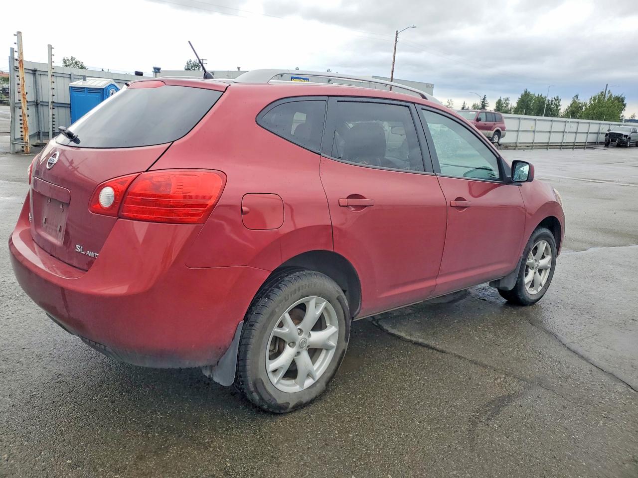 2008 Nissan Rogue S Red vin: JN8AS58V08W130420