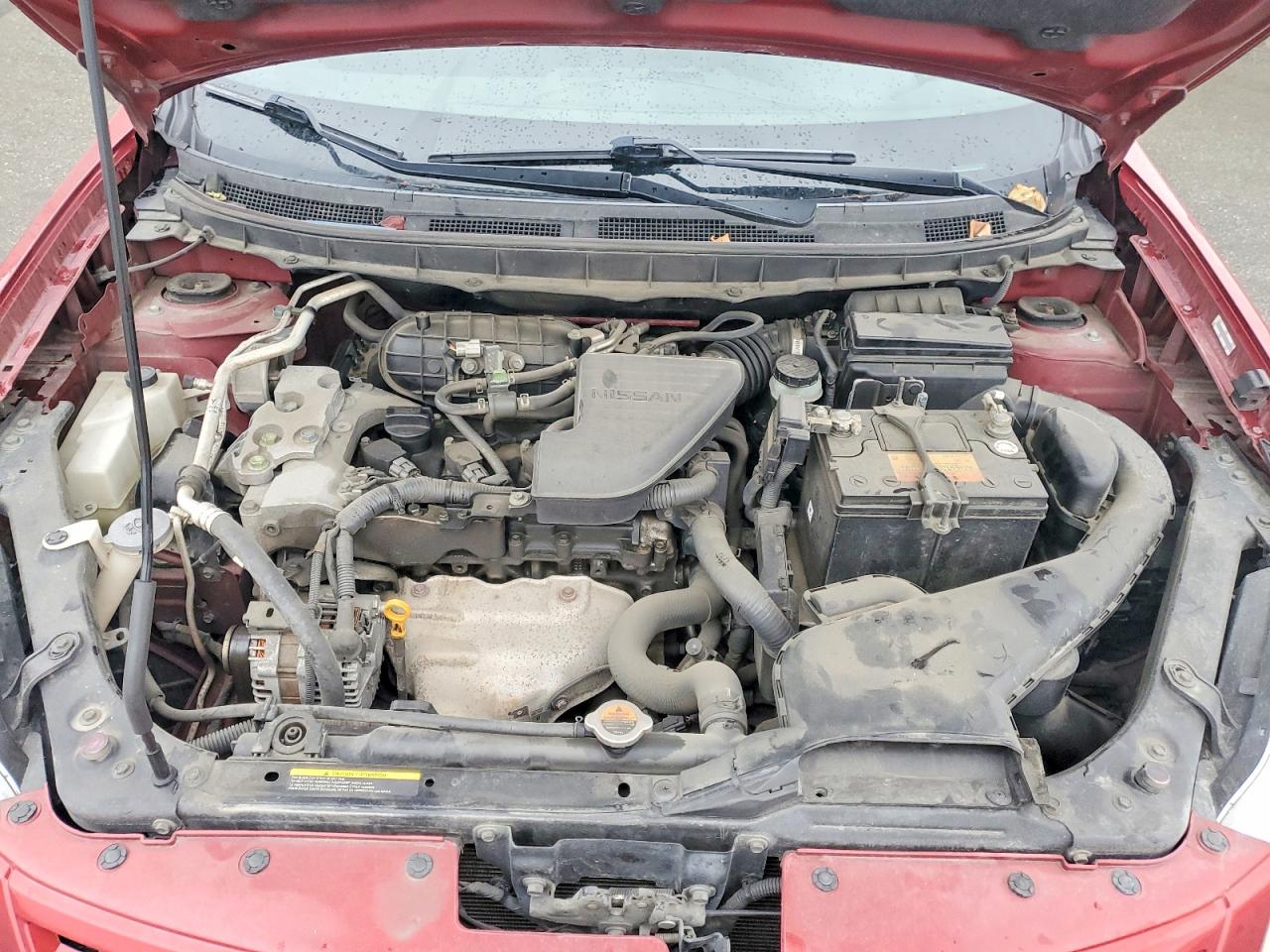 2008 Nissan Rogue S Red vin: JN8AS58V08W130420