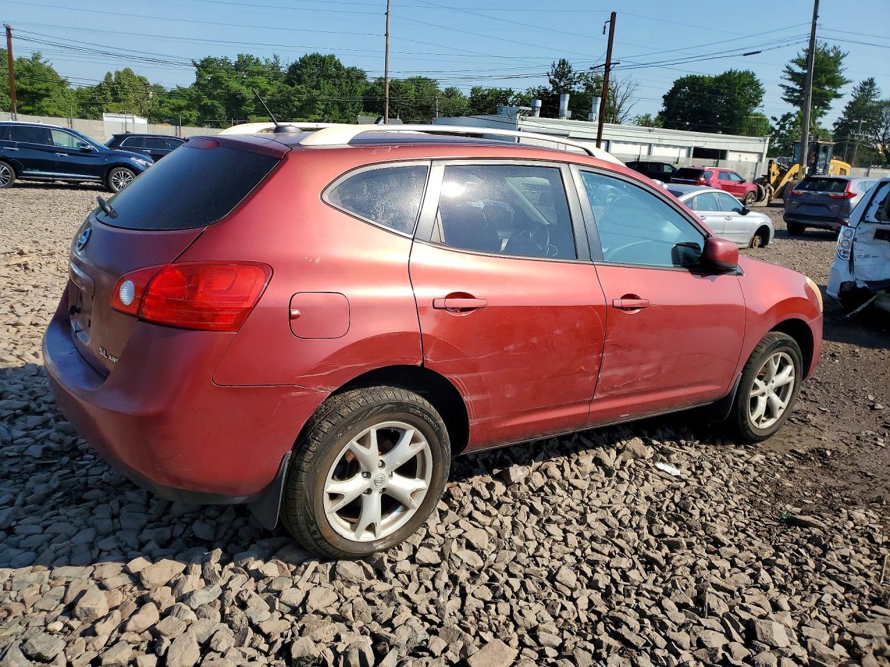 2008 Nissan Rogue Sl Red vin: JN8AS58V08W139988