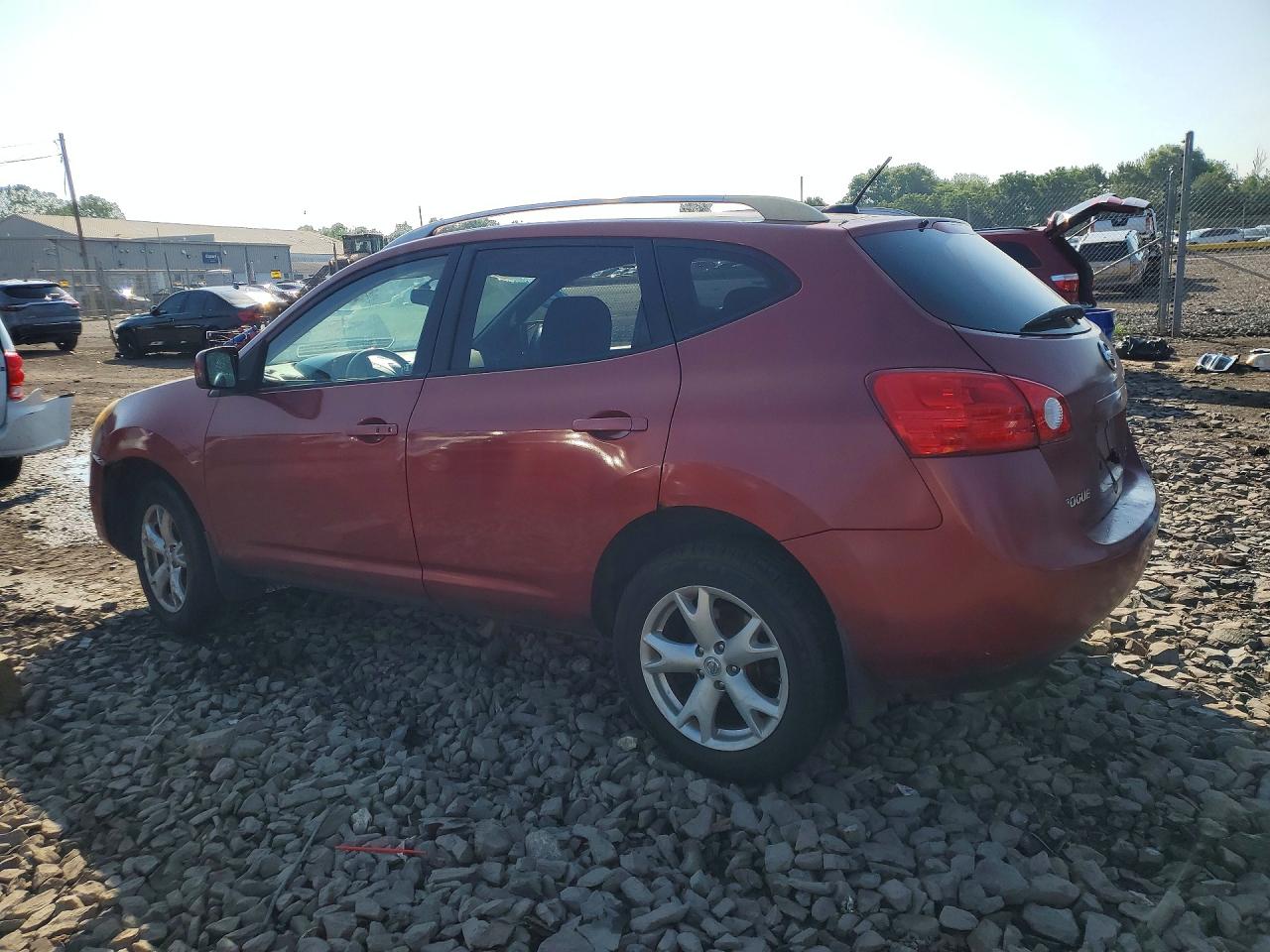 2008 Nissan Rogue Sl Red vin: JN8AS58V08W139988