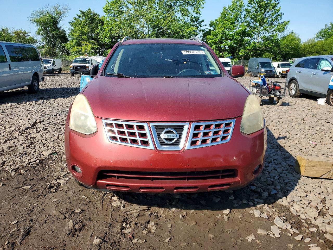 2008 Nissan Rogue Sl Red vin: JN8AS58V08W139988