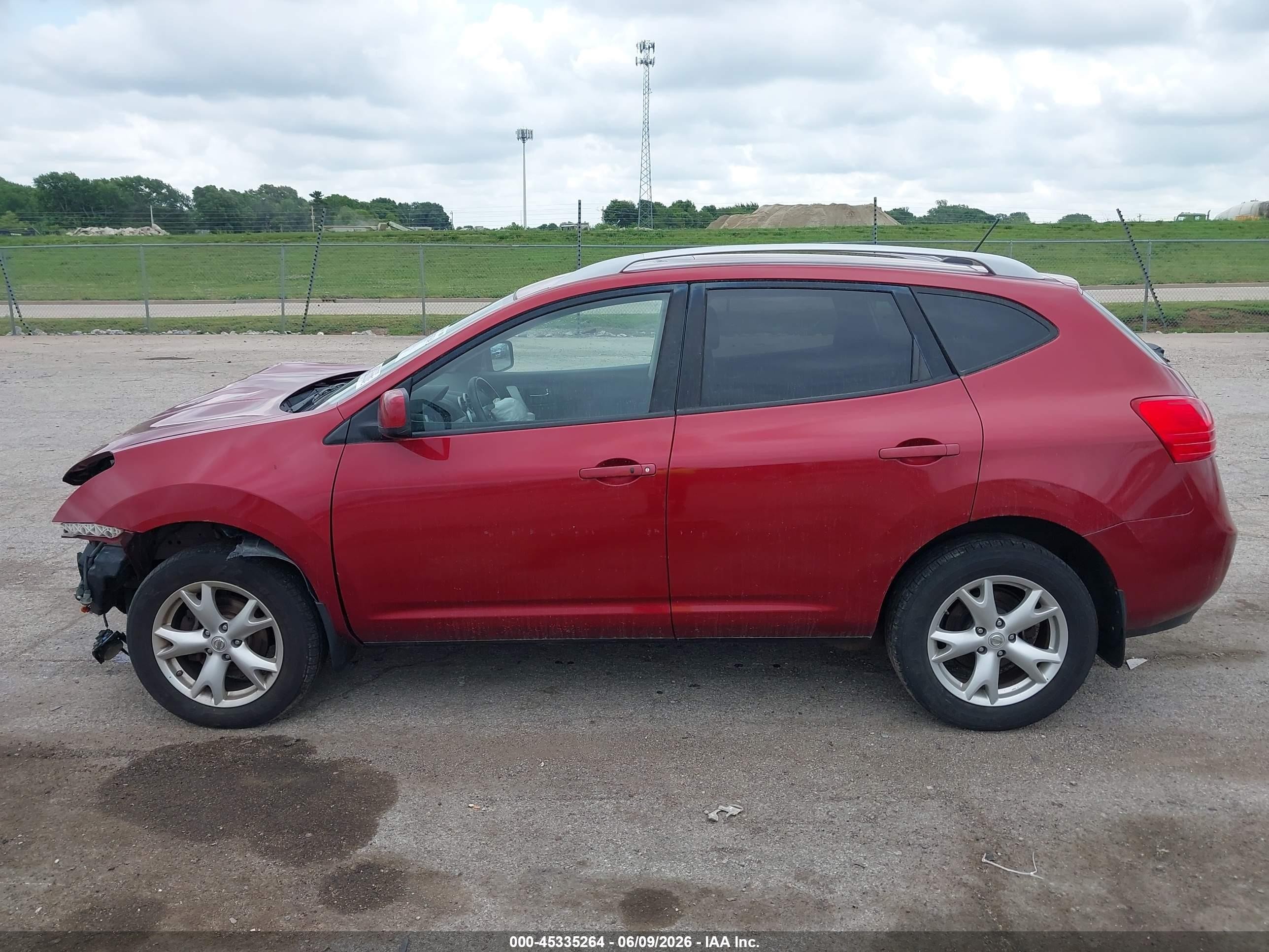 2008 Nissan Rogue Sl Red vin: JN8AS58V08W144978
