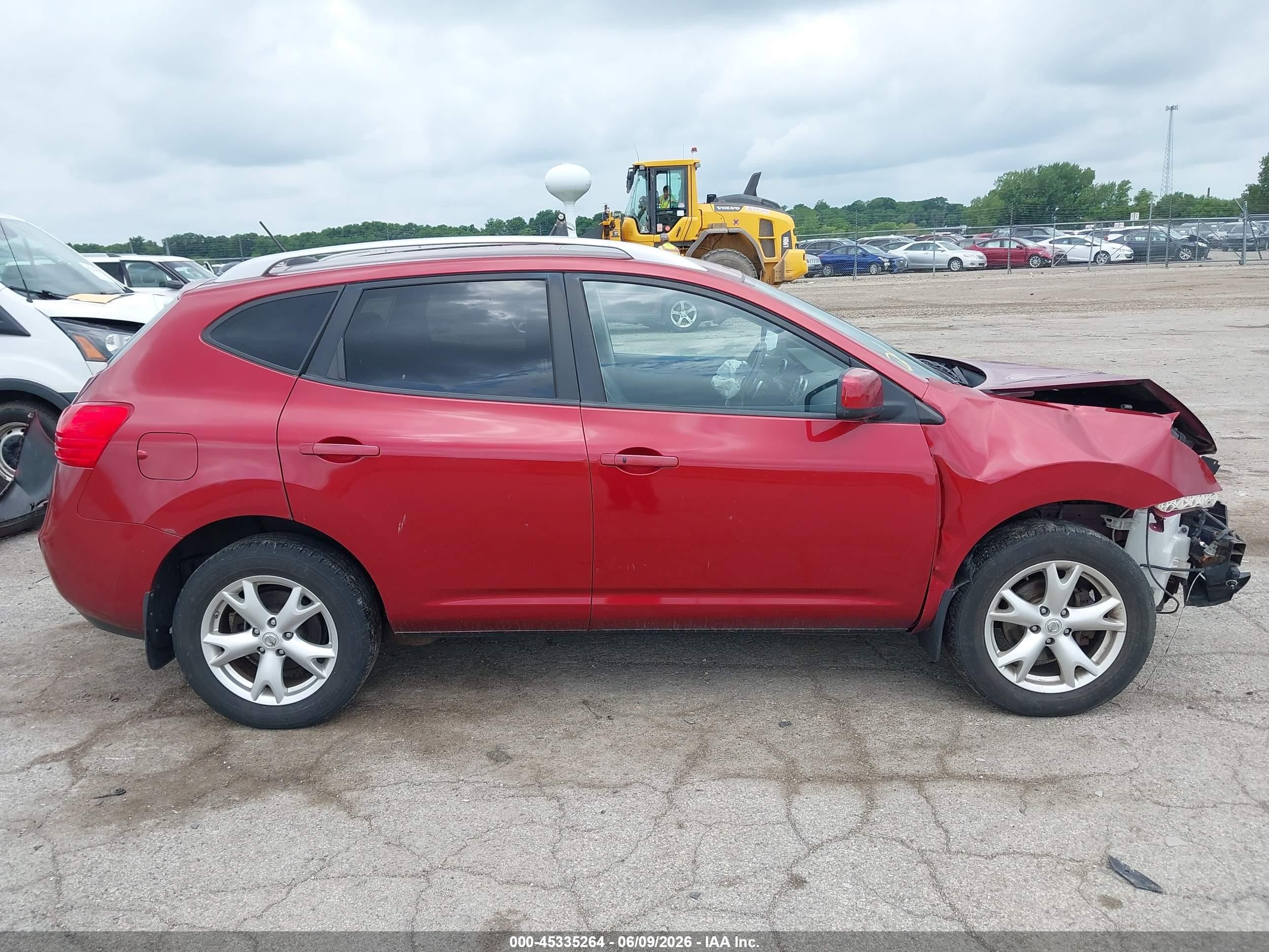 2008 Nissan Rogue Sl Red vin: JN8AS58V08W144978