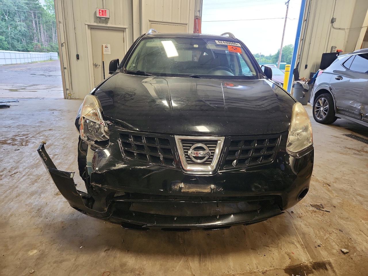 2008 Nissan Rogue S Black vin: JN8AS58V08W400598