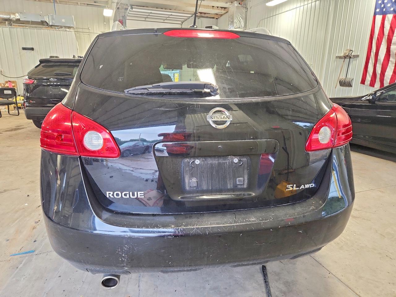 2008 Nissan Rogue S Black vin: JN8AS58V08W400598