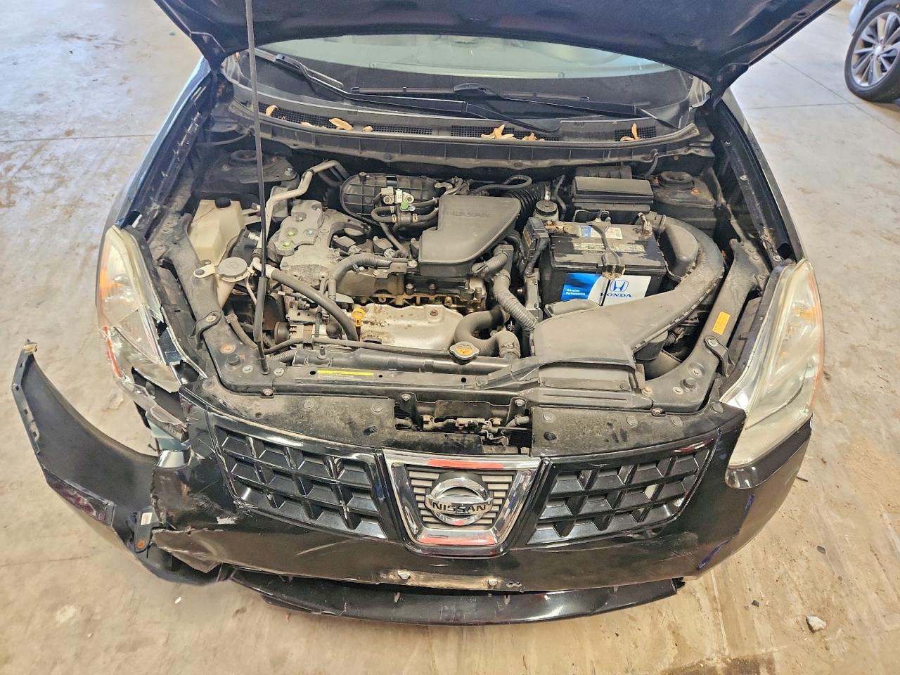 2008 Nissan Rogue S Black vin: JN8AS58V08W400598