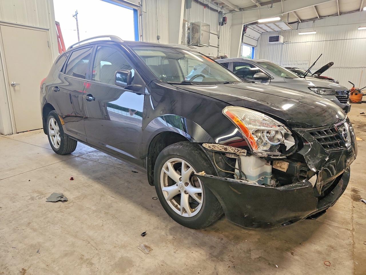 2008 Nissan Rogue S Black vin: JN8AS58V08W400598