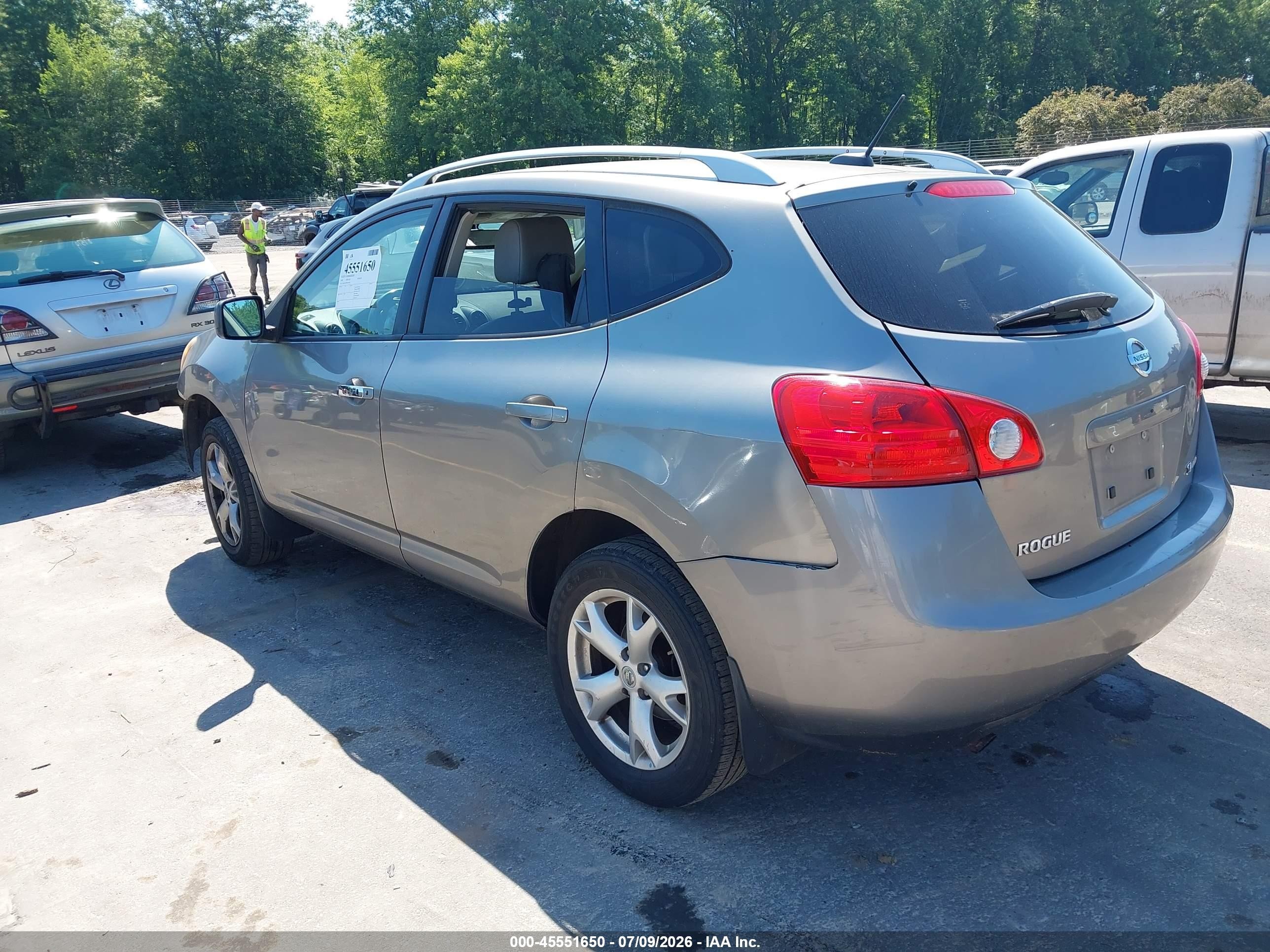 2009 Nissan Rogue Sl Gray vin: JN8AS58V09W161068