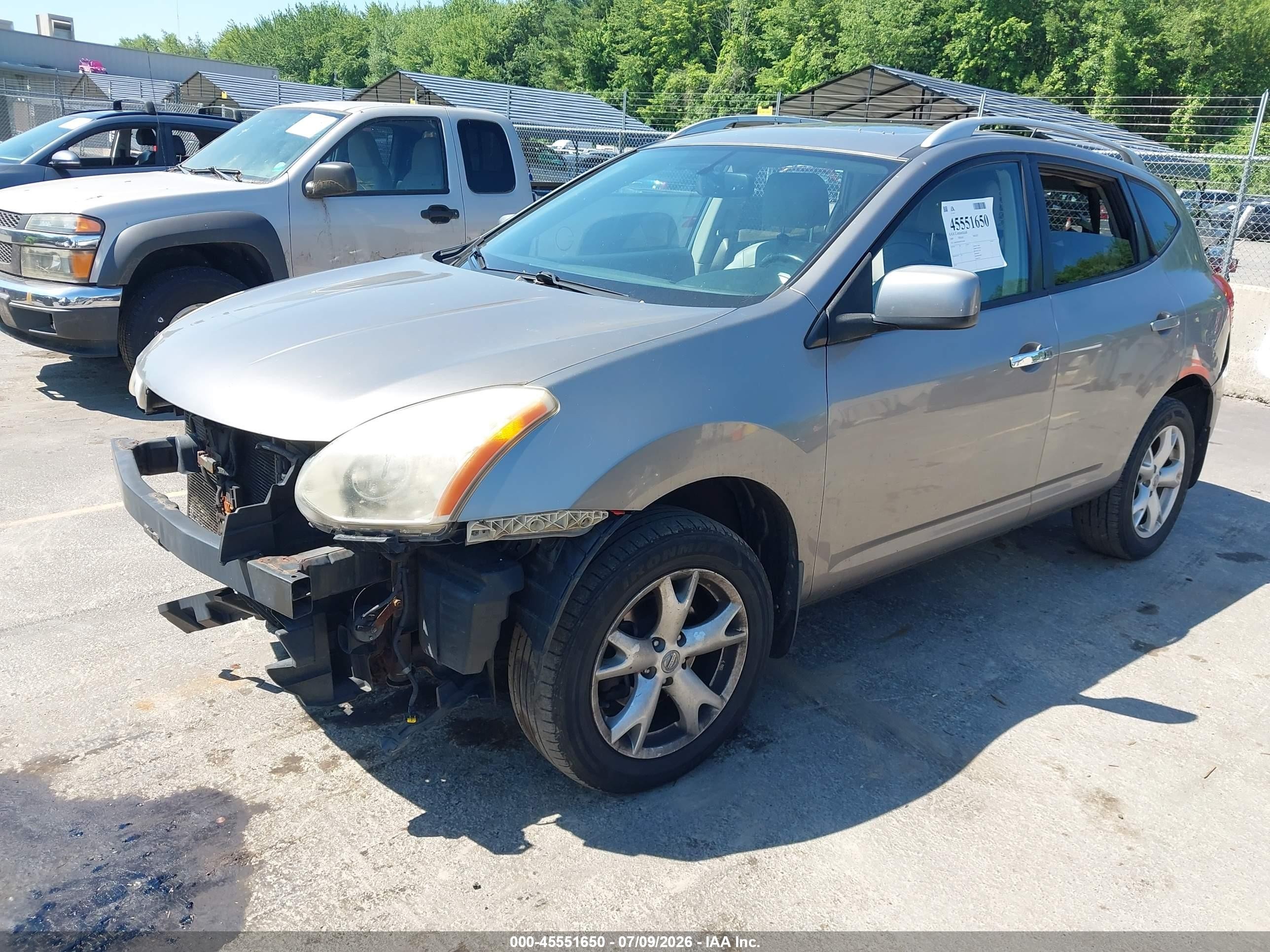 2009 Nissan Rogue Sl Gray vin: JN8AS58V09W161068