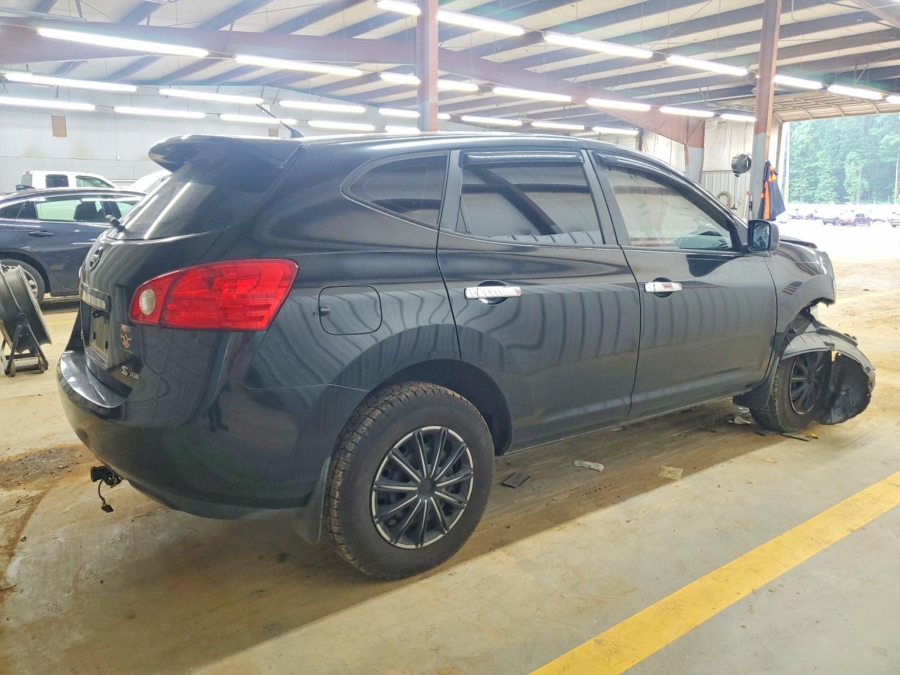2009 Nissan Rogue S Black vin: JN8AS58V09W182342