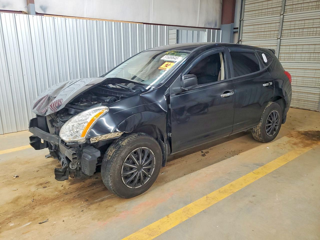 2009 Nissan Rogue S Черный vin: JN8AS58V09W182342