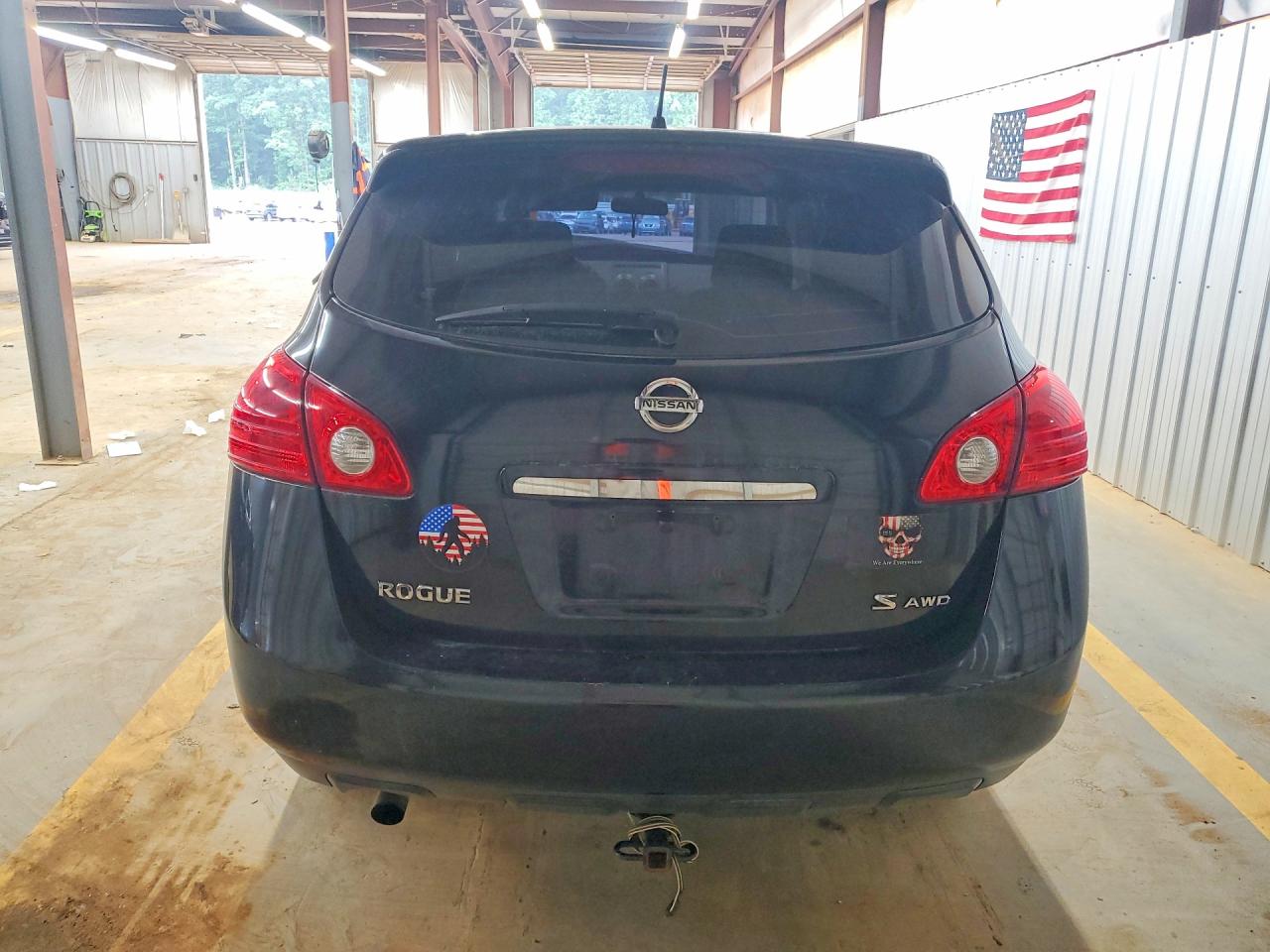 2009 Nissan Rogue S Black vin: JN8AS58V09W182342