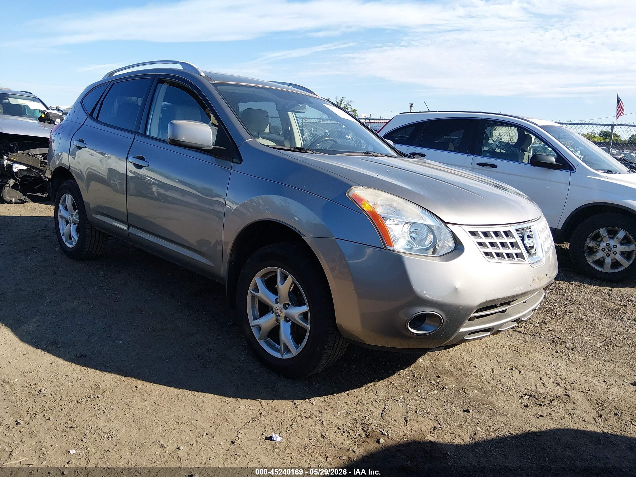 2009 Nissan Rogue Sl Серый vin: JN8AS58V09W193521