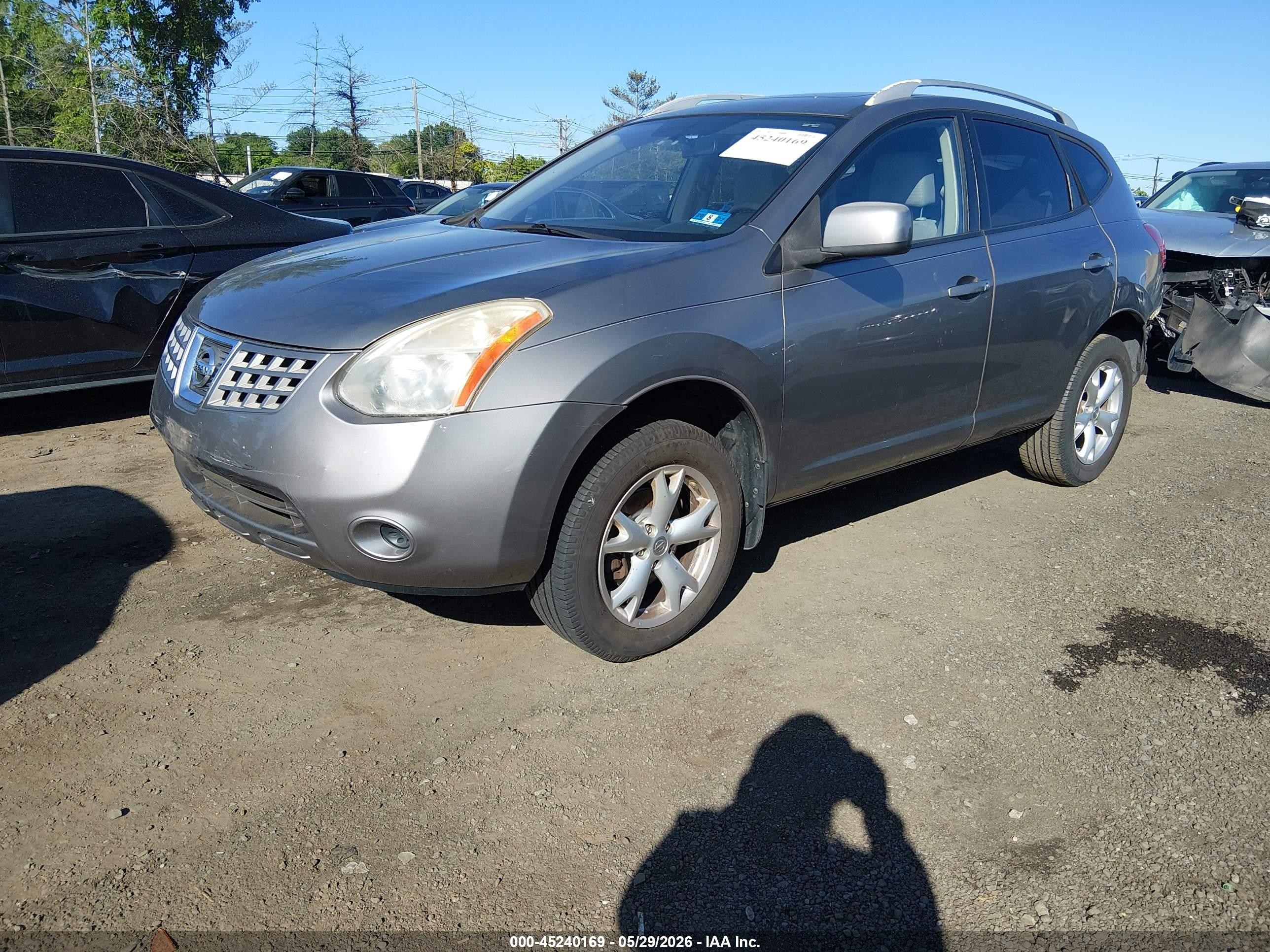 2009 Nissan Rogue Sl Серый vin: JN8AS58V09W193521