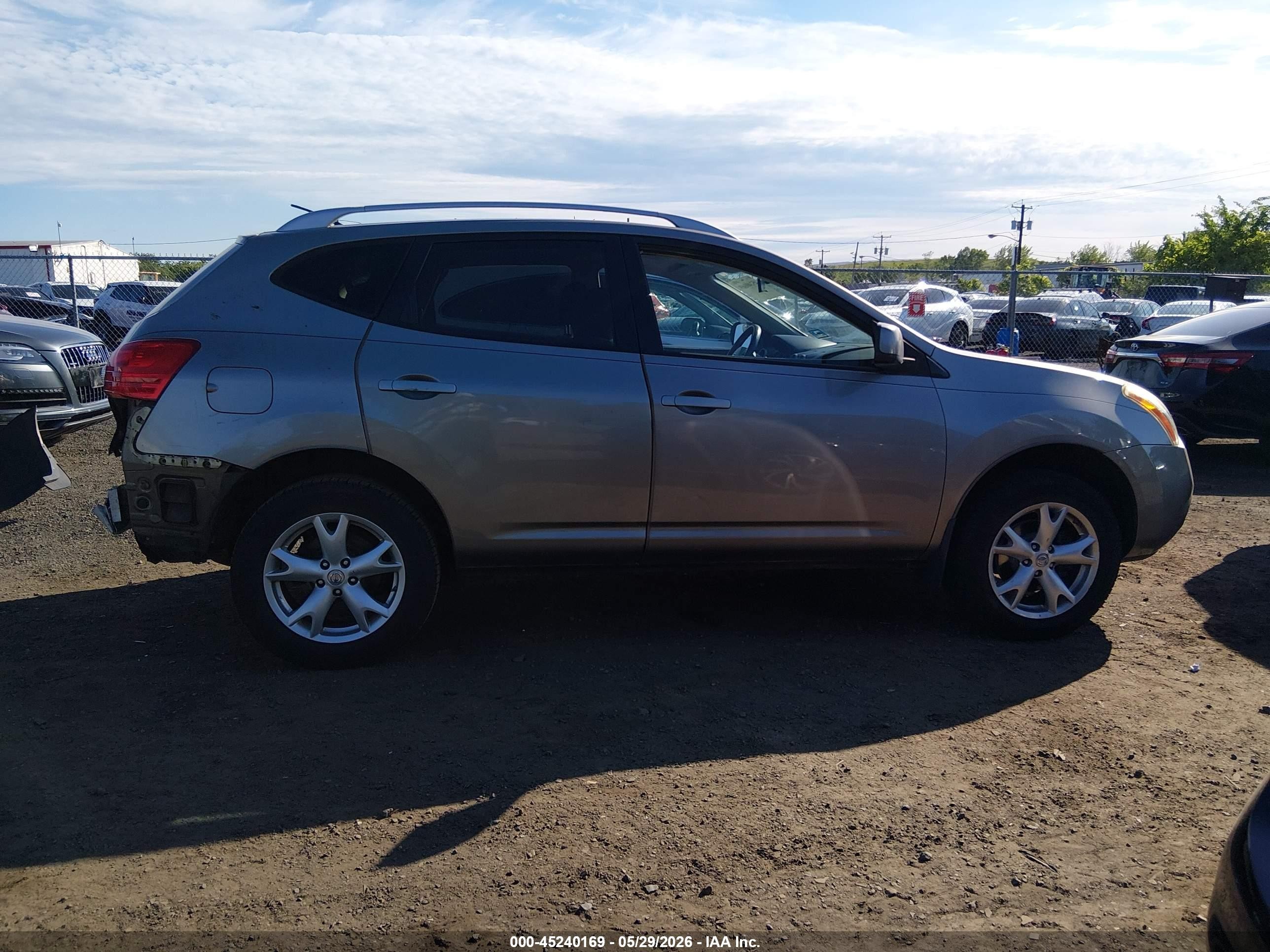 2009 Nissan Rogue Sl Серый vin: JN8AS58V09W193521