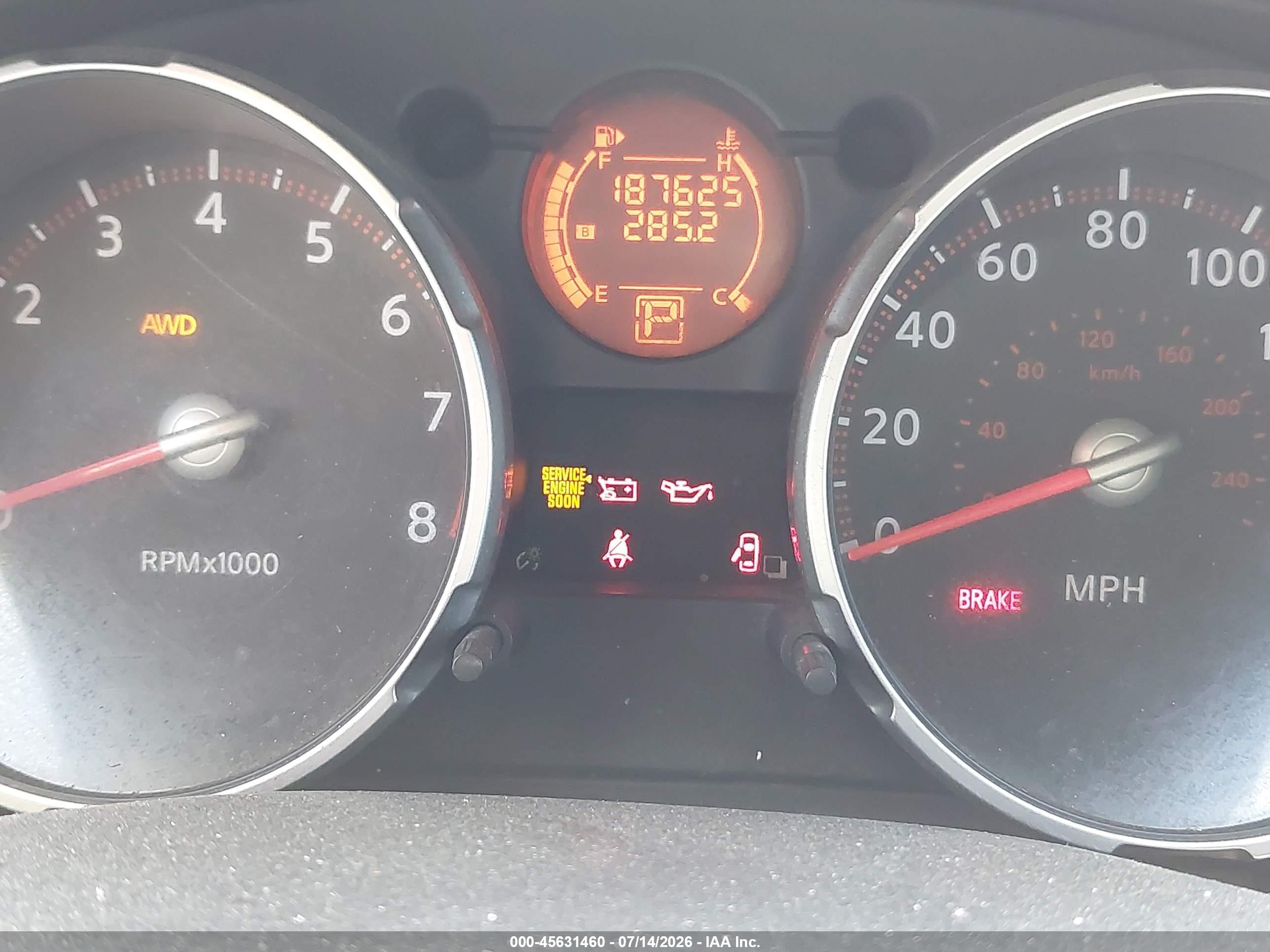2009 Nissan Rogue S Коричневый vin: JN8AS58V09W435093