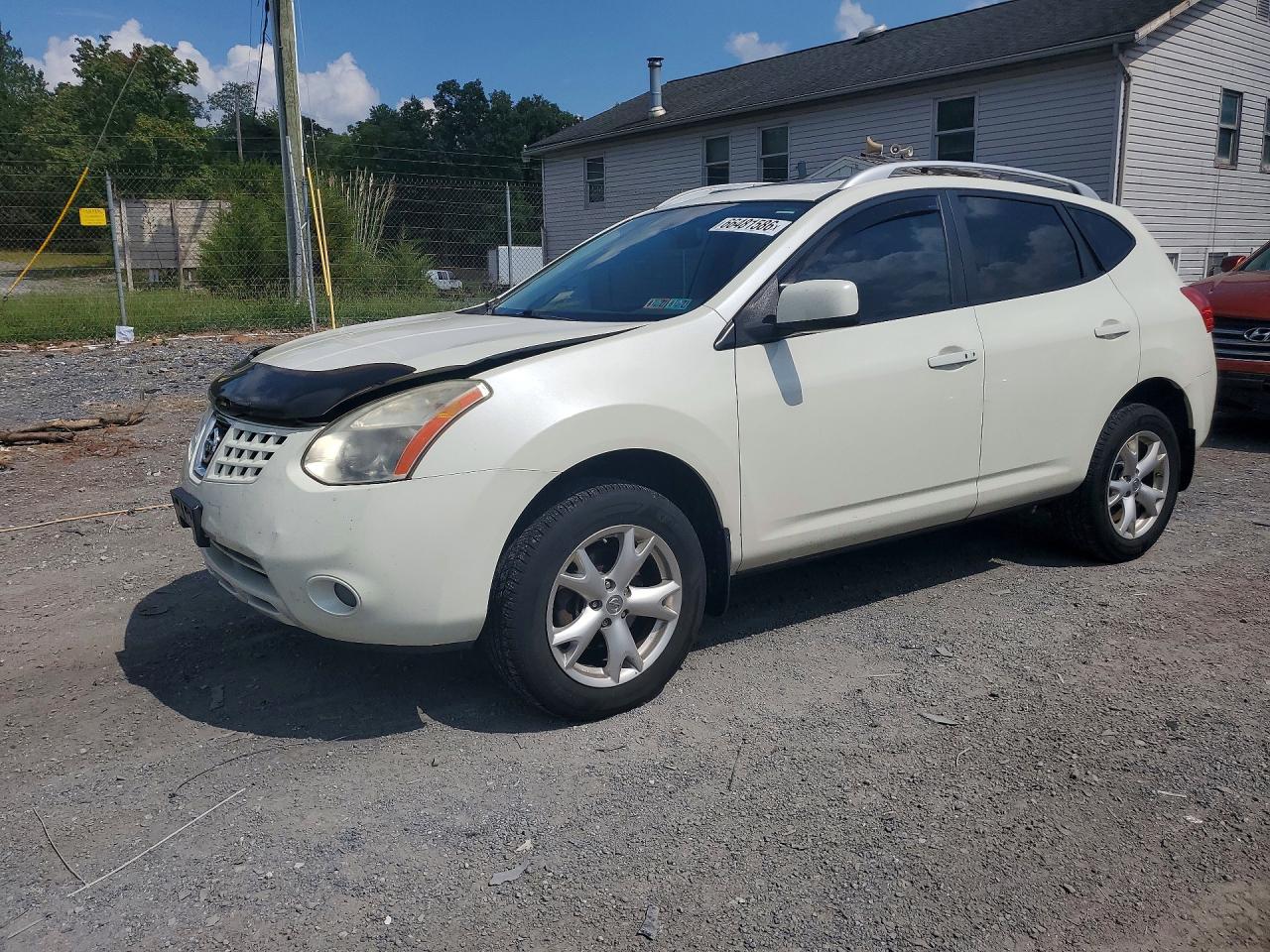 2009 Nissan Rogue S Белый vin: JN8AS58V09W436017