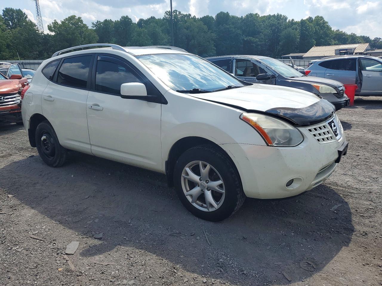 2009 Nissan Rogue S Белый vin: JN8AS58V09W436017