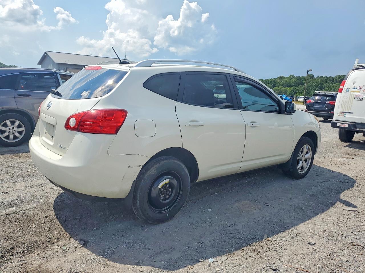 2009 Nissan Rogue S Белый vin: JN8AS58V09W436017