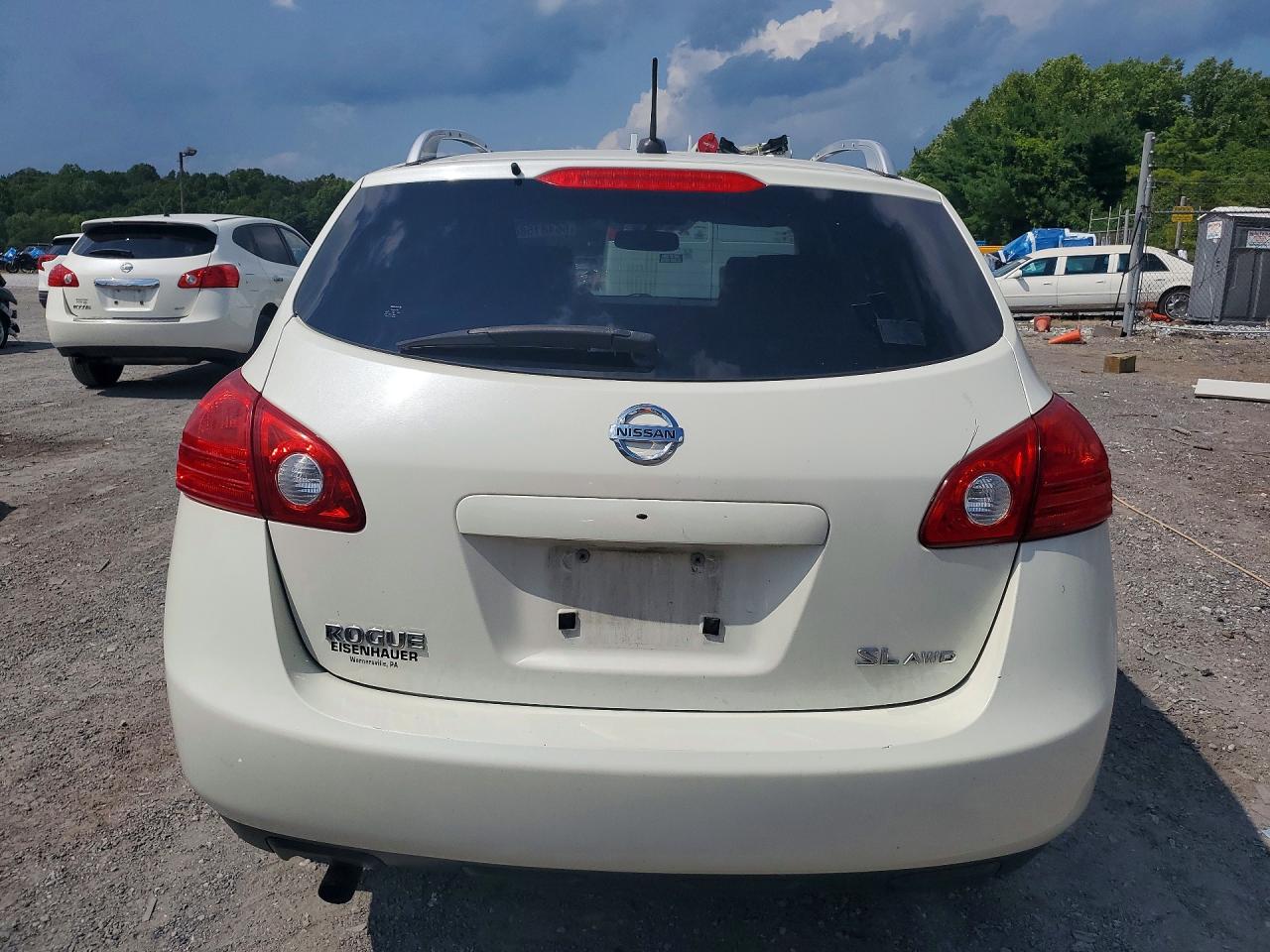 2009 Nissan Rogue S Белый vin: JN8AS58V09W436017