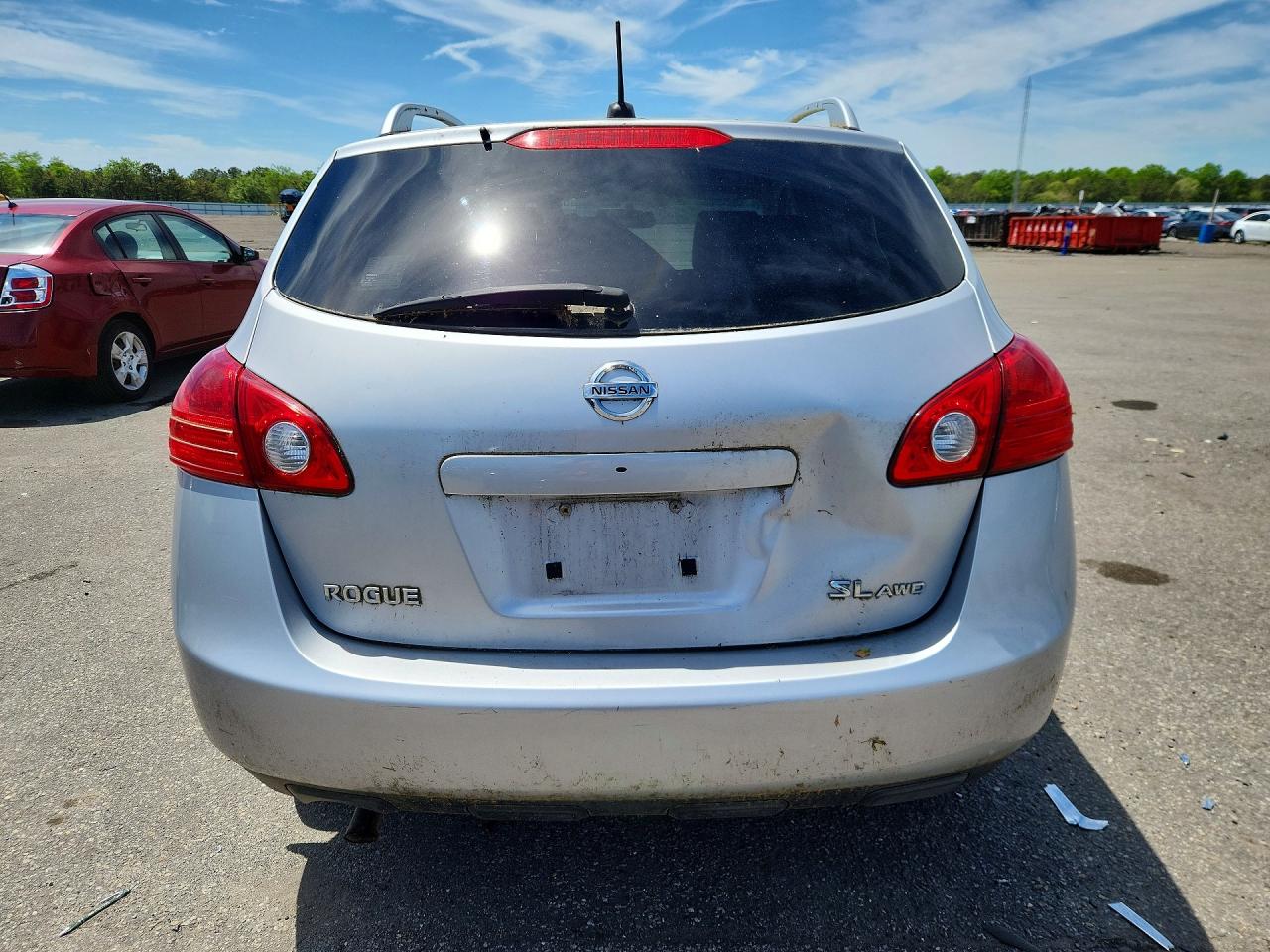 2009 Nissan Rogue Silver vin: JN8AS58V09W436552