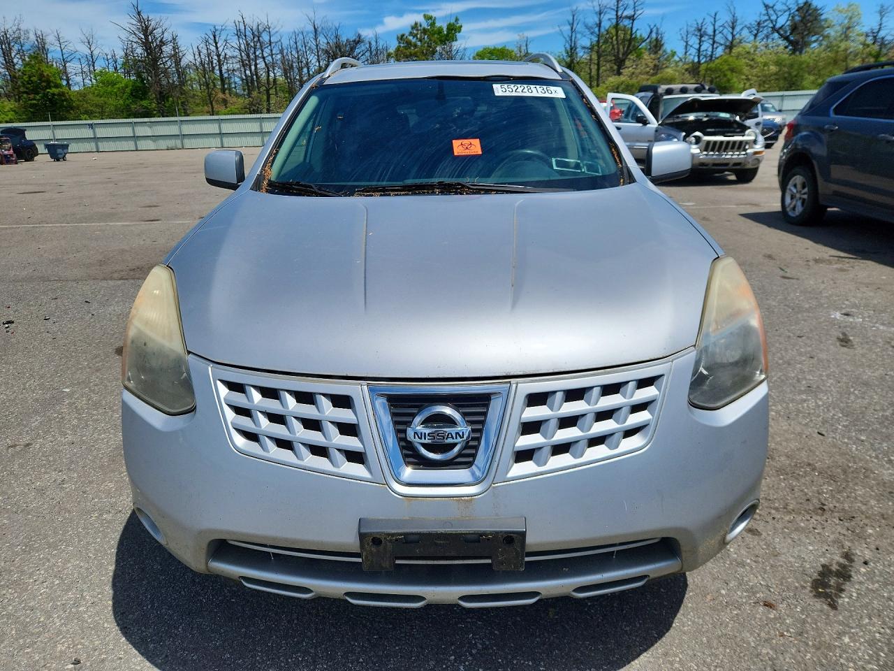 2009 Nissan Rogue Silver vin: JN8AS58V09W436552