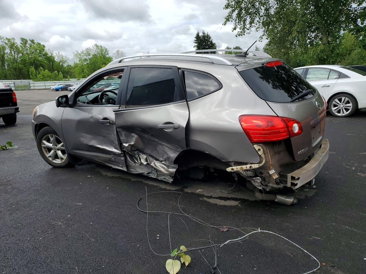2009 Nissan Rogue Серый vin: JN8AS58V09W441556